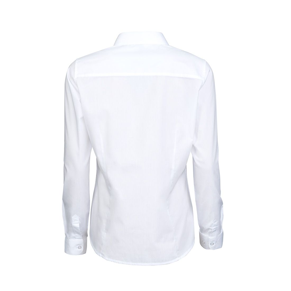 Blusa Entallada Blanco Escolar Juvenil Mujer