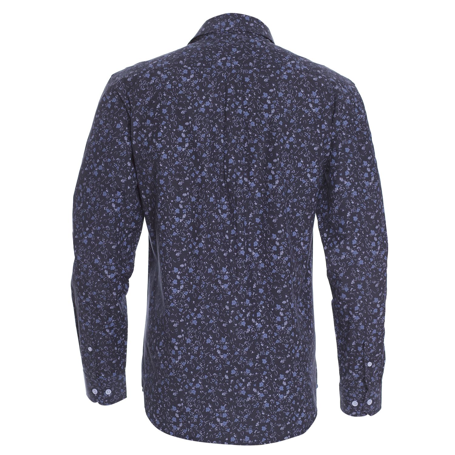 Camisa Manga Larga Fantasia Estampada Sport Slim Fit Tallas Grandes