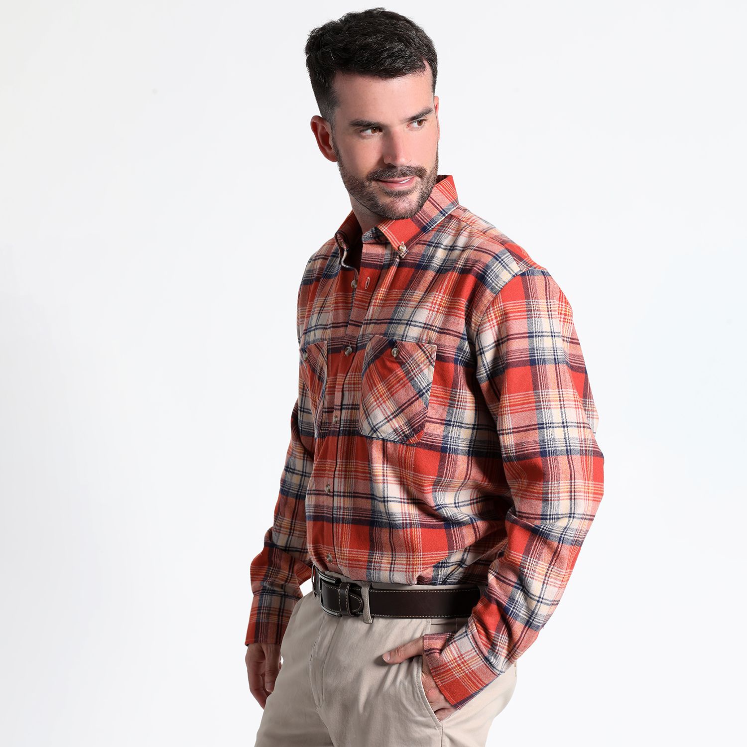 Camisa Villela Fantasia Manga Larga Regular Fit