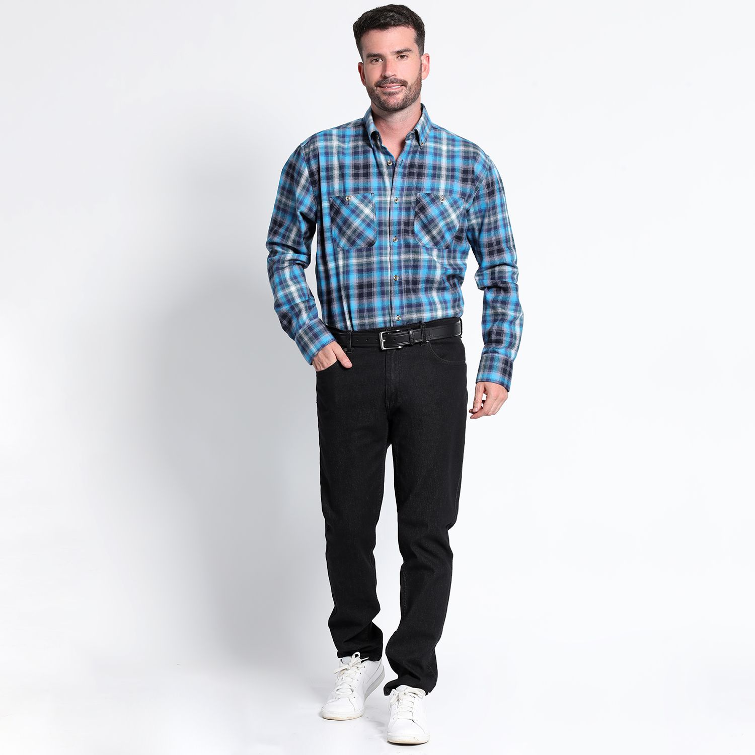 Camisa Villela Fantasia Manga Larga Regular Fit