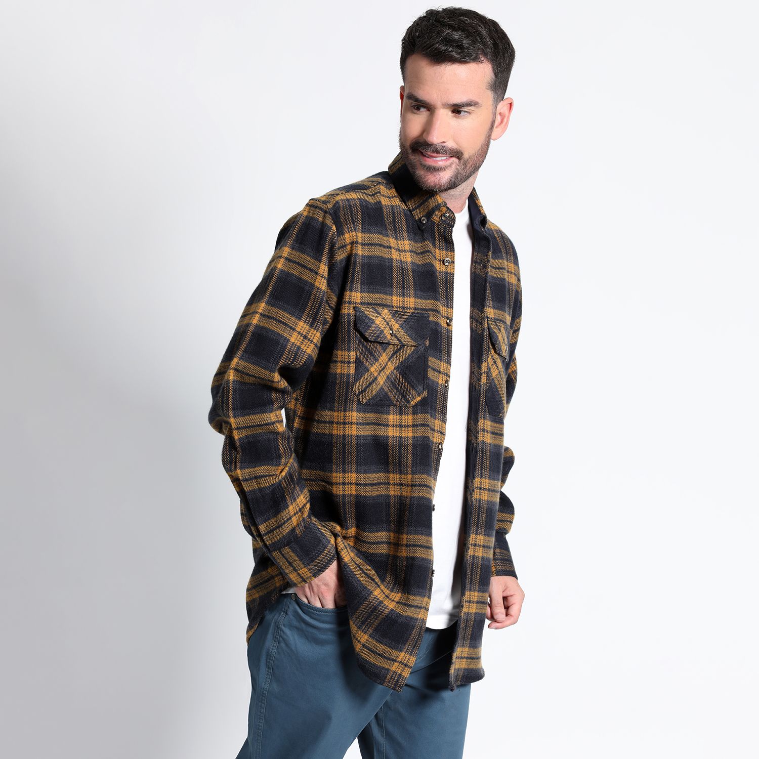 Camisa Leñadora Manga Larga 