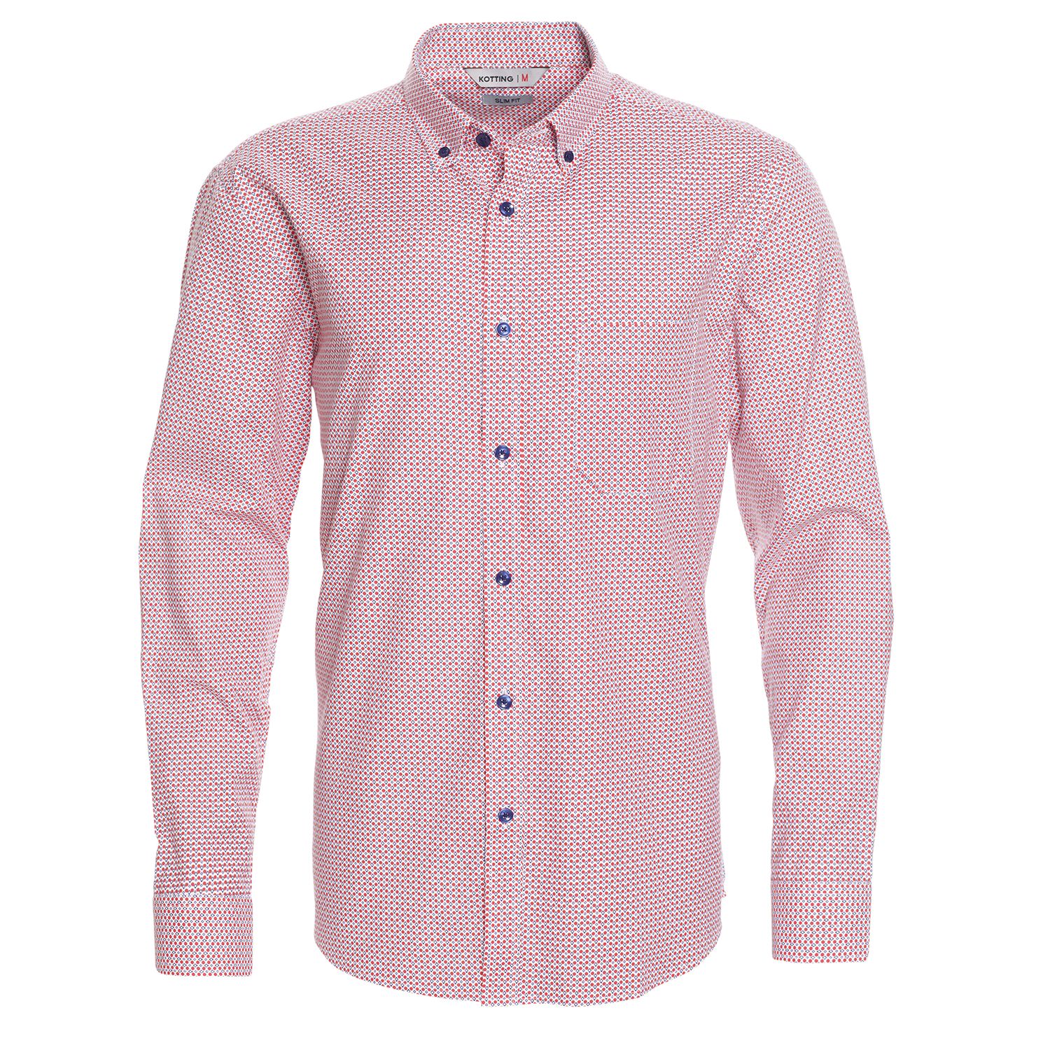 Camisa Fantasía Estampada Manga Larga Slim Fit