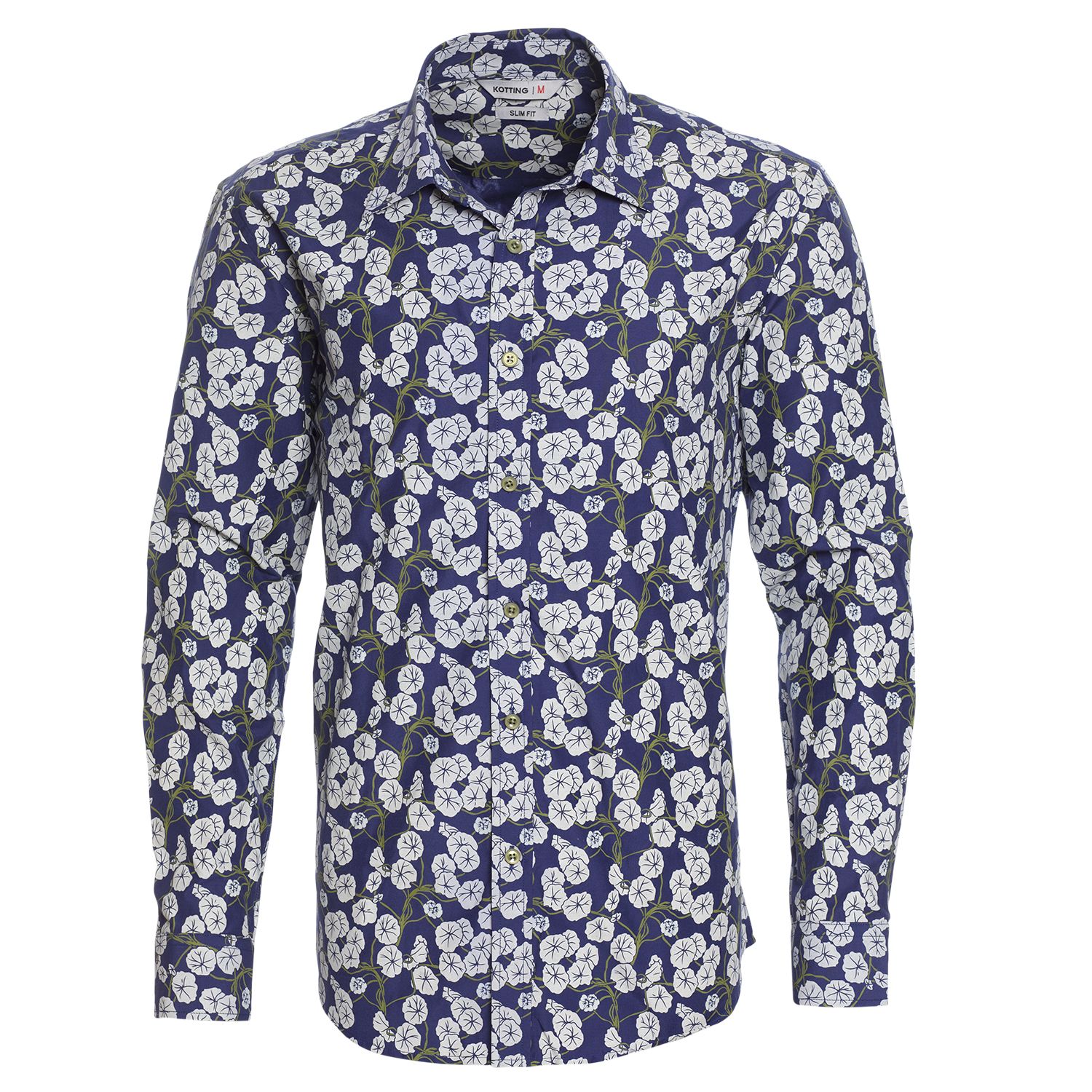 Camisa Fantasía Estampada Sport Manga Larga Slim Fit