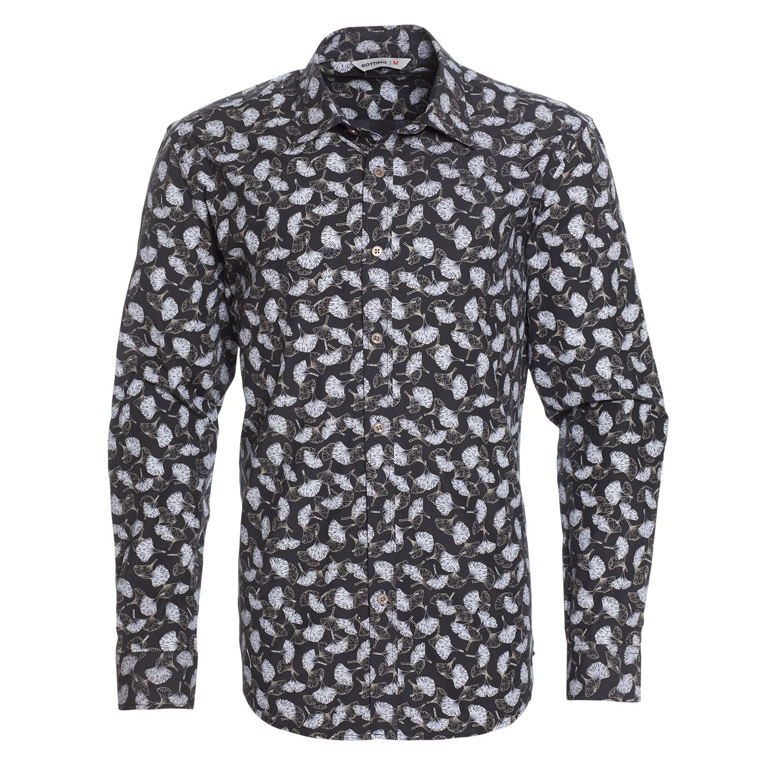 Camisa Fantasía Estampada Sport Manga Larga Slim Fit