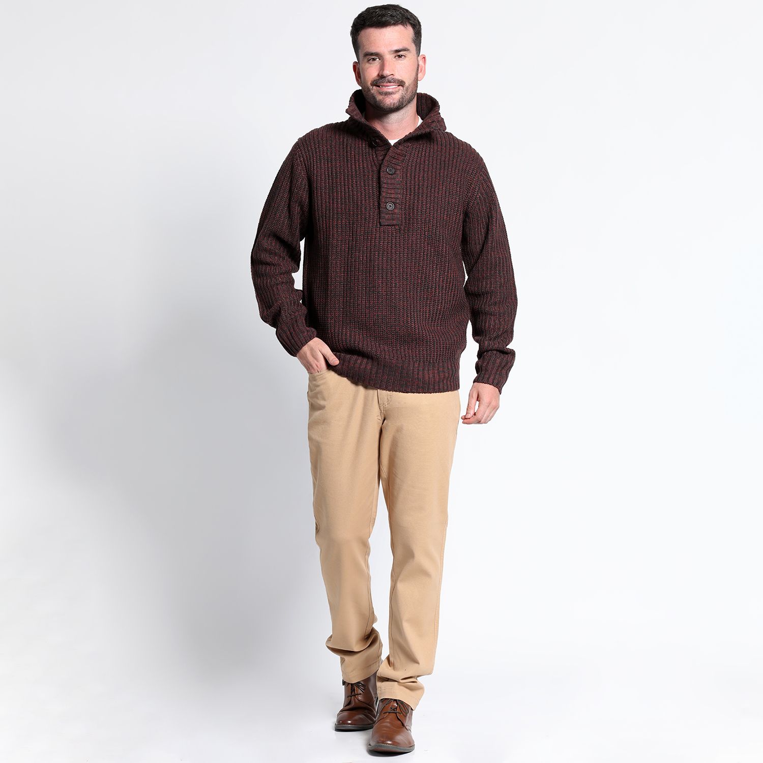 Sweater Boton Medio