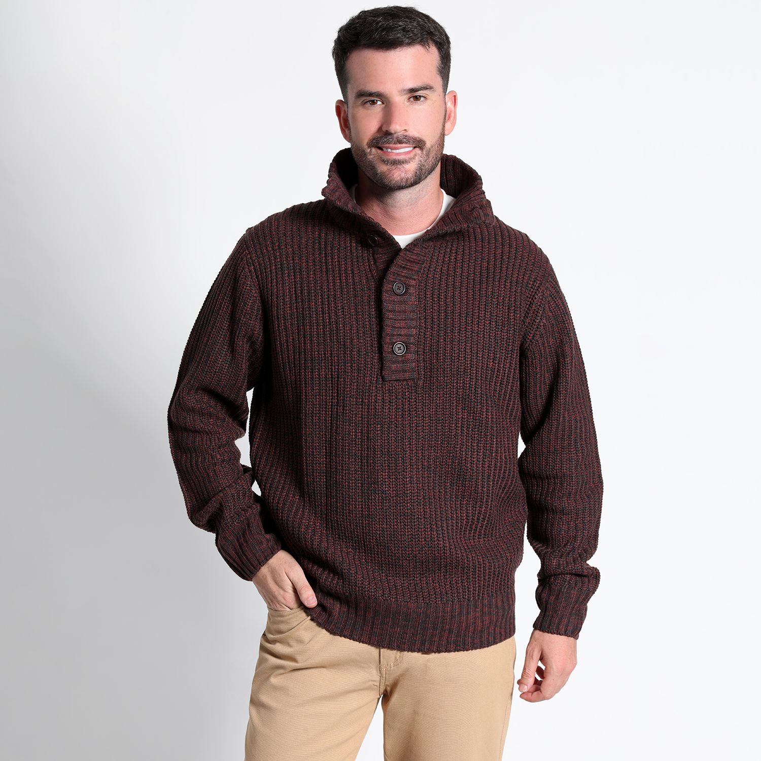 Sweater Boton Medio