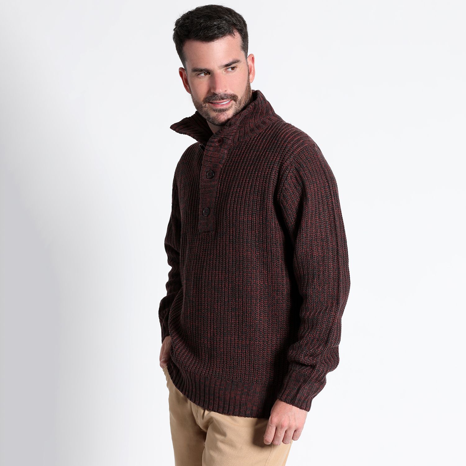 Sweater Boton Medio