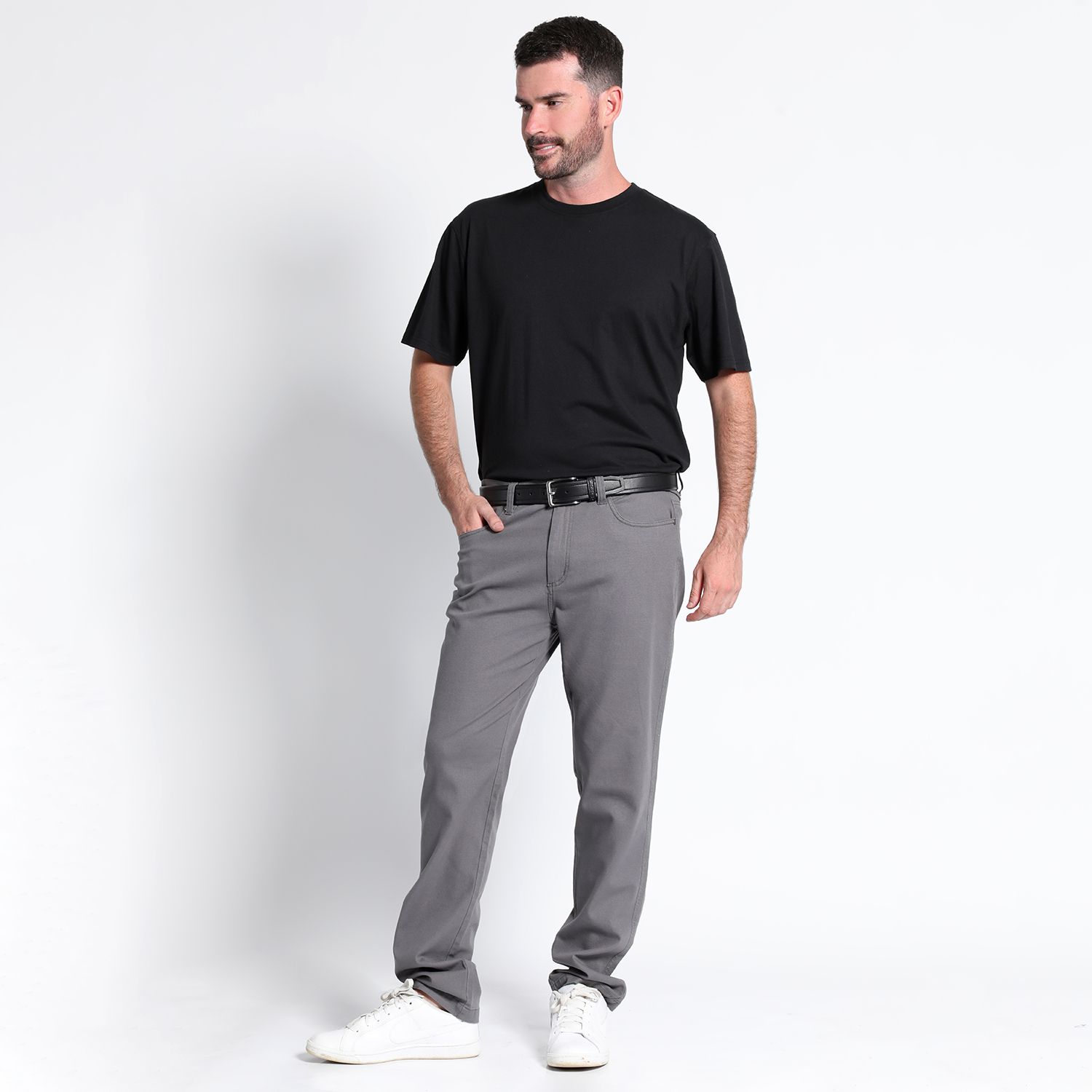 Pantalón Canvas 5 Bolsilllos Slim Fit Spandex