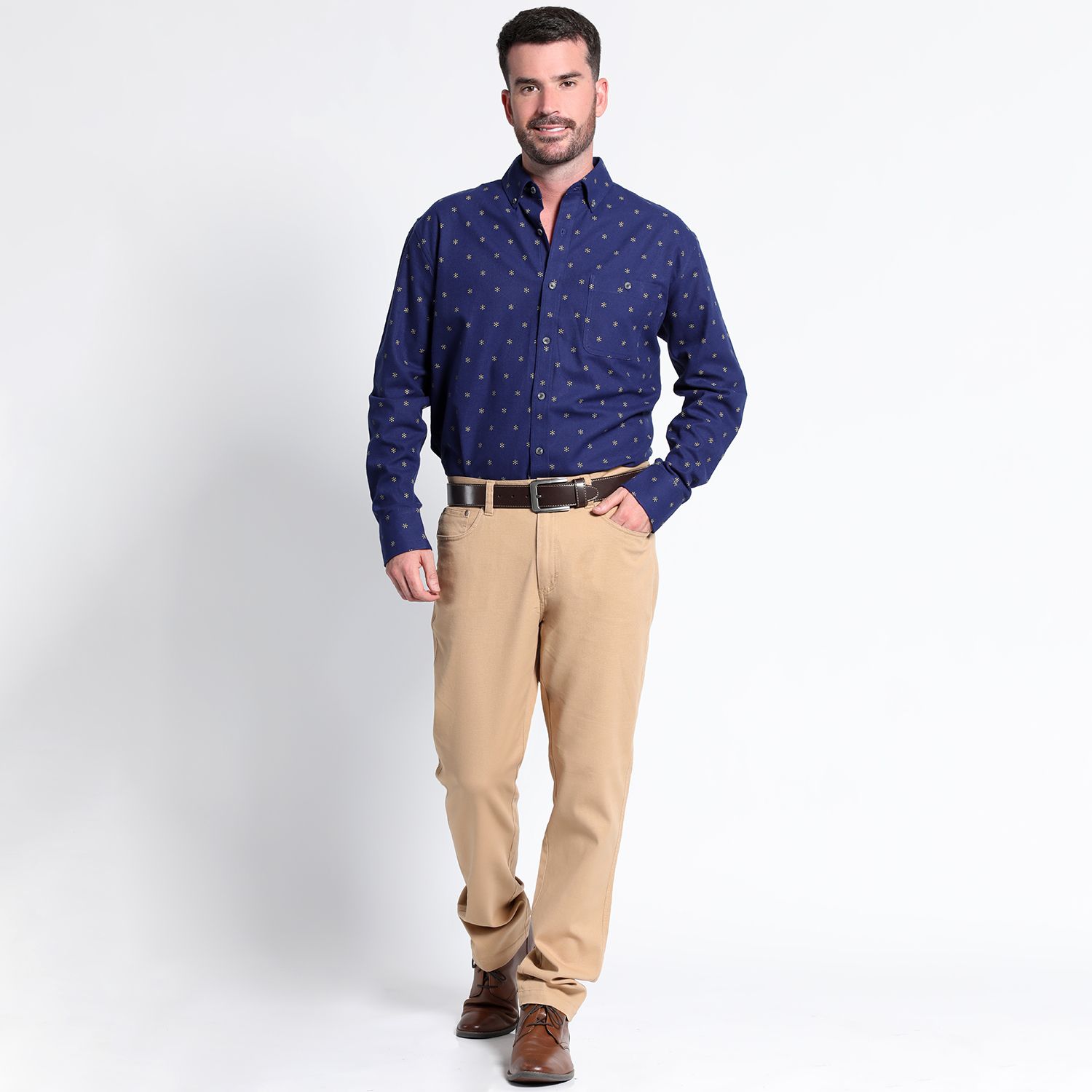 Pantalón Canvas 5 Bolsilllos Slim Fit Spandex