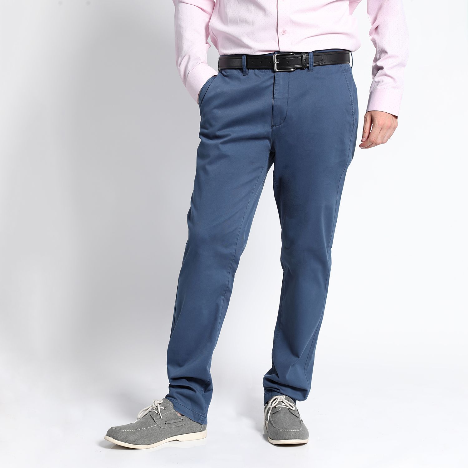 Pantalón Frente Plano Slim Fit Spandex