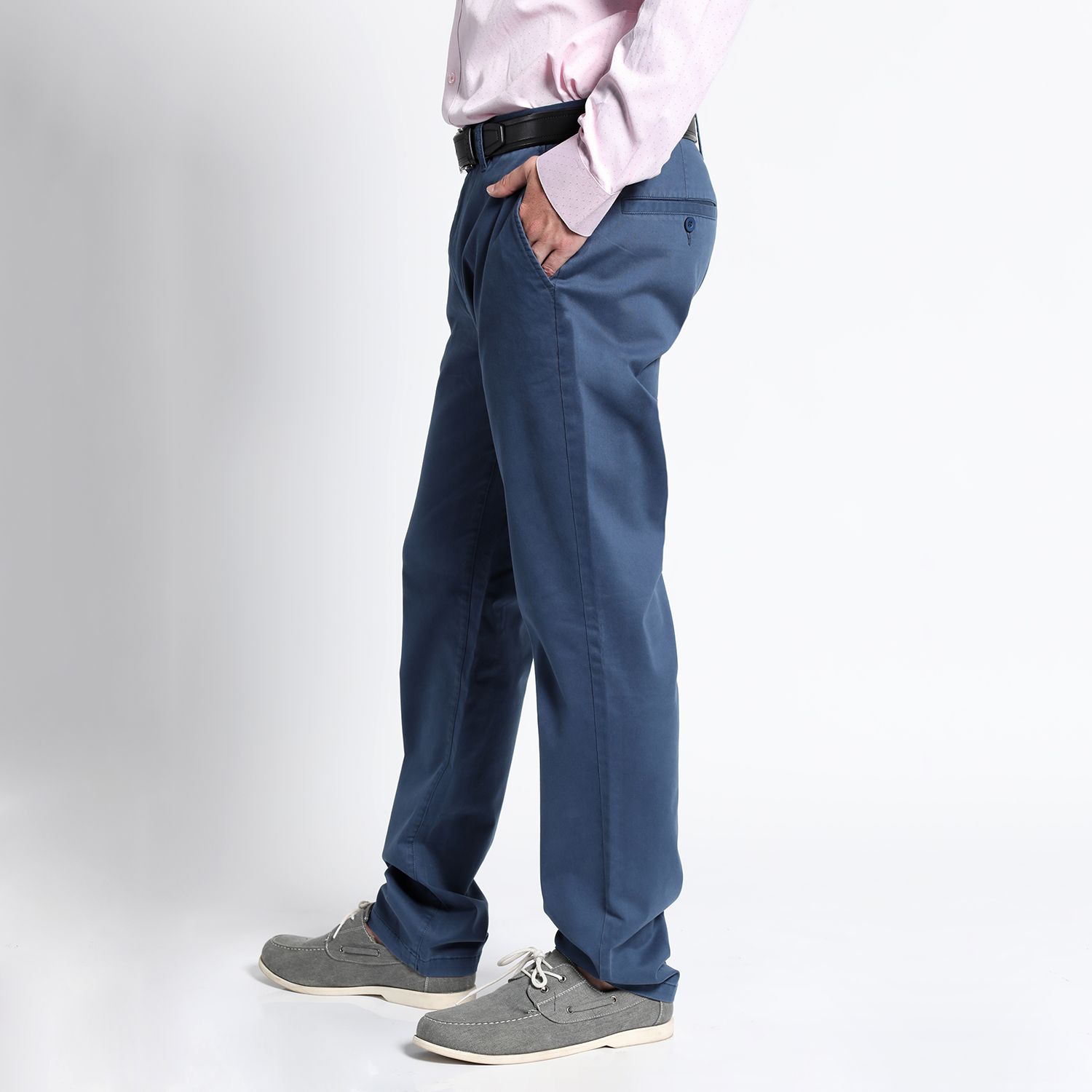Pantalón Frente Plano Slim Fit Spandex