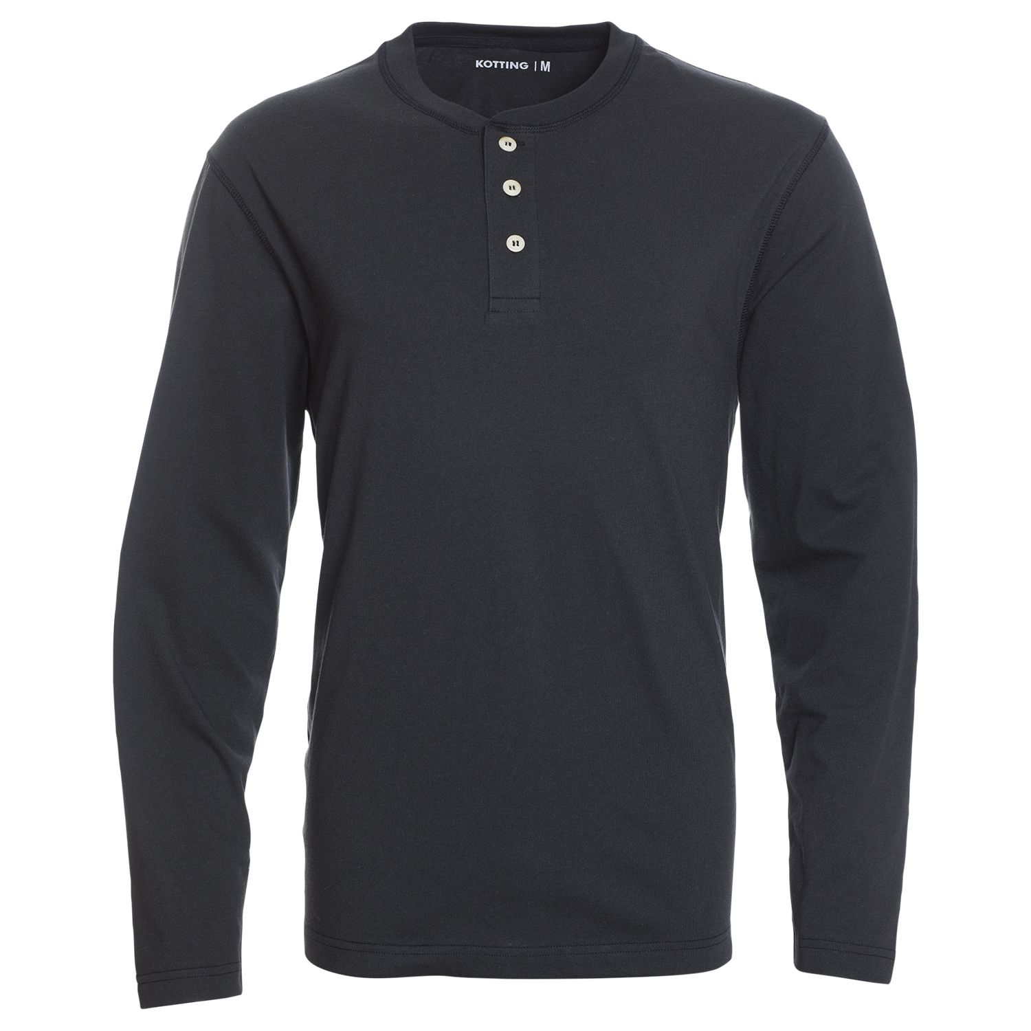 Polera Jersey Botones Manga Larga Regular Fit