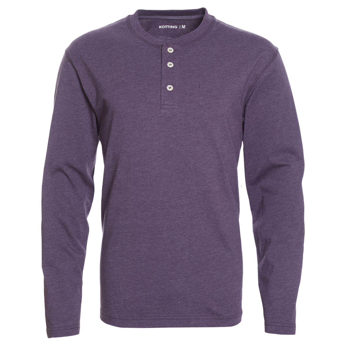 Polera Jersey Botones Manga Larga Regular Fit