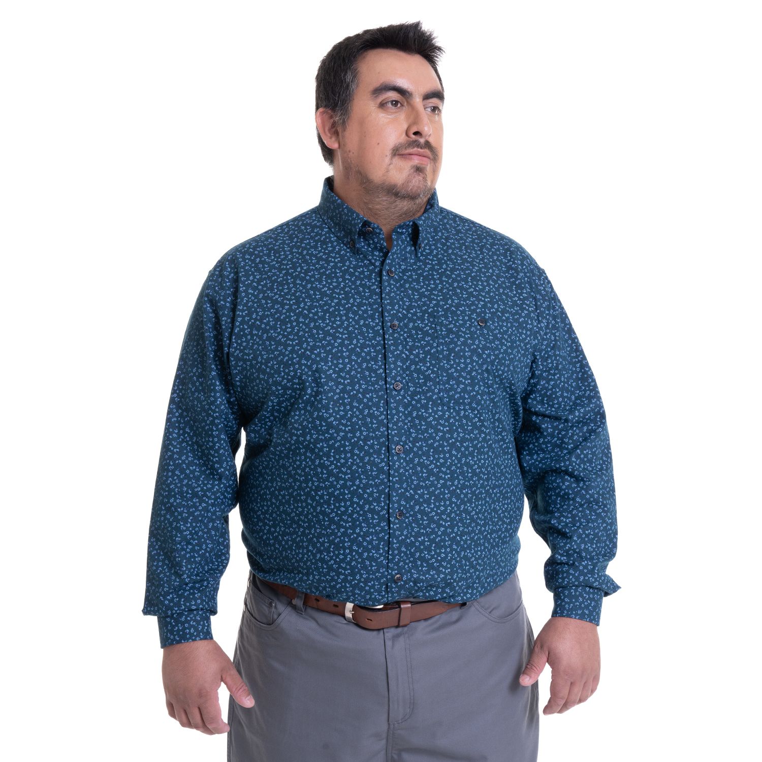 Camisa Manga Larga Villela Estampada