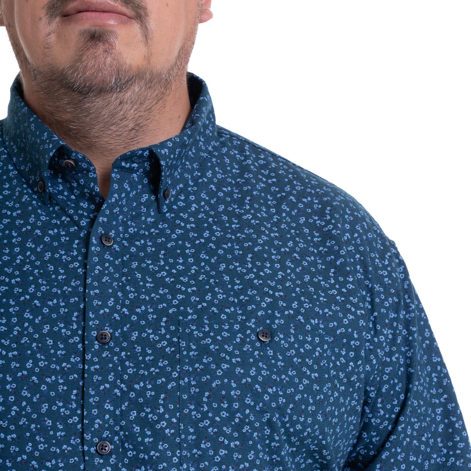 Camisa Manga Larga Villela Estampada