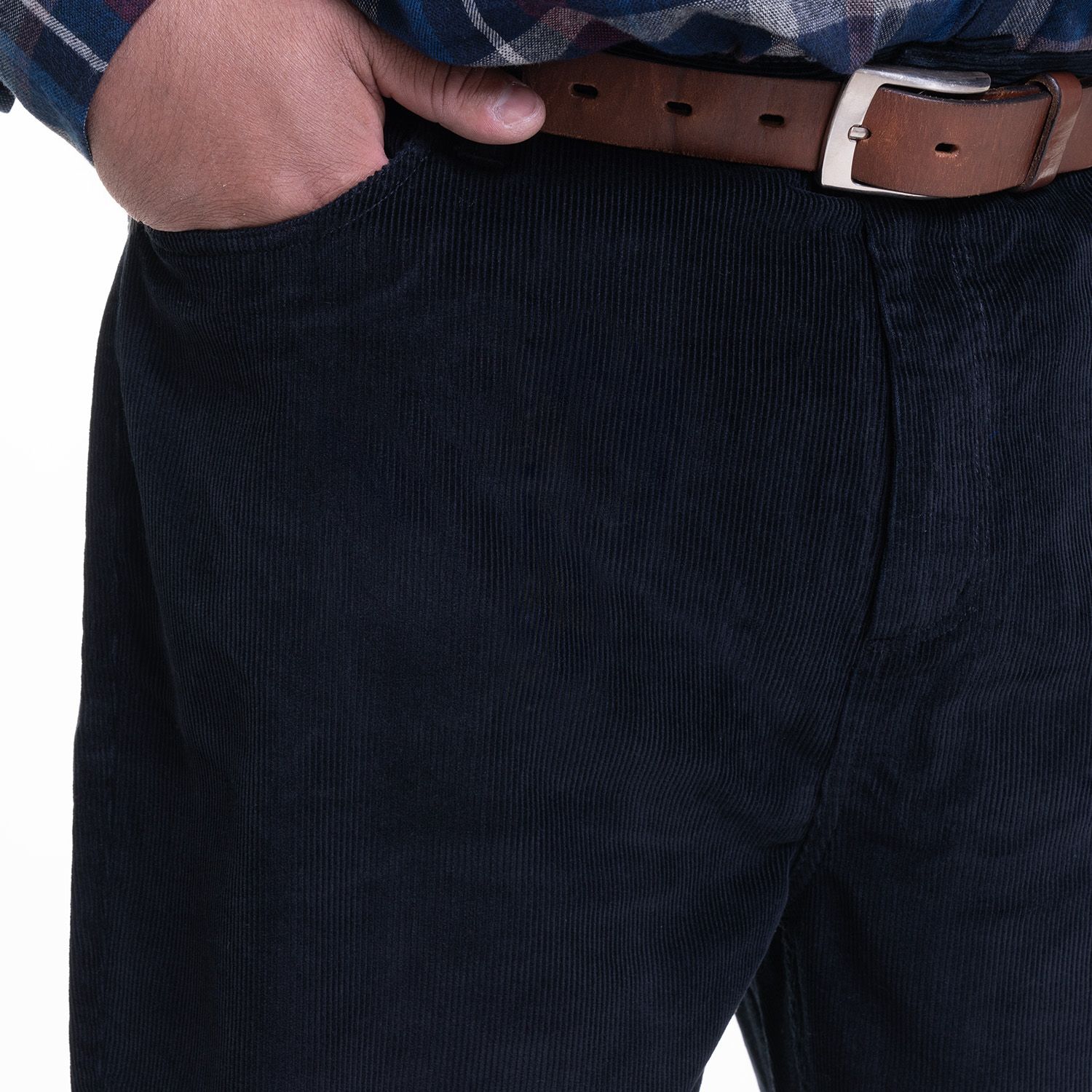 Pantalon Cotele 5 Bolsillos Regular Fit