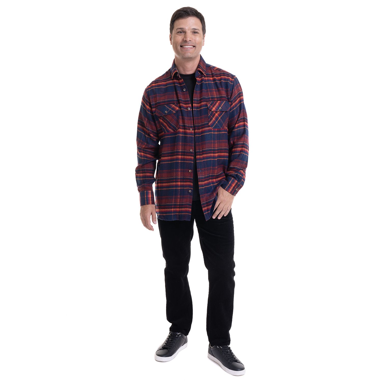 Pantalon Cotele 5 Bolsillos Regular Fit
