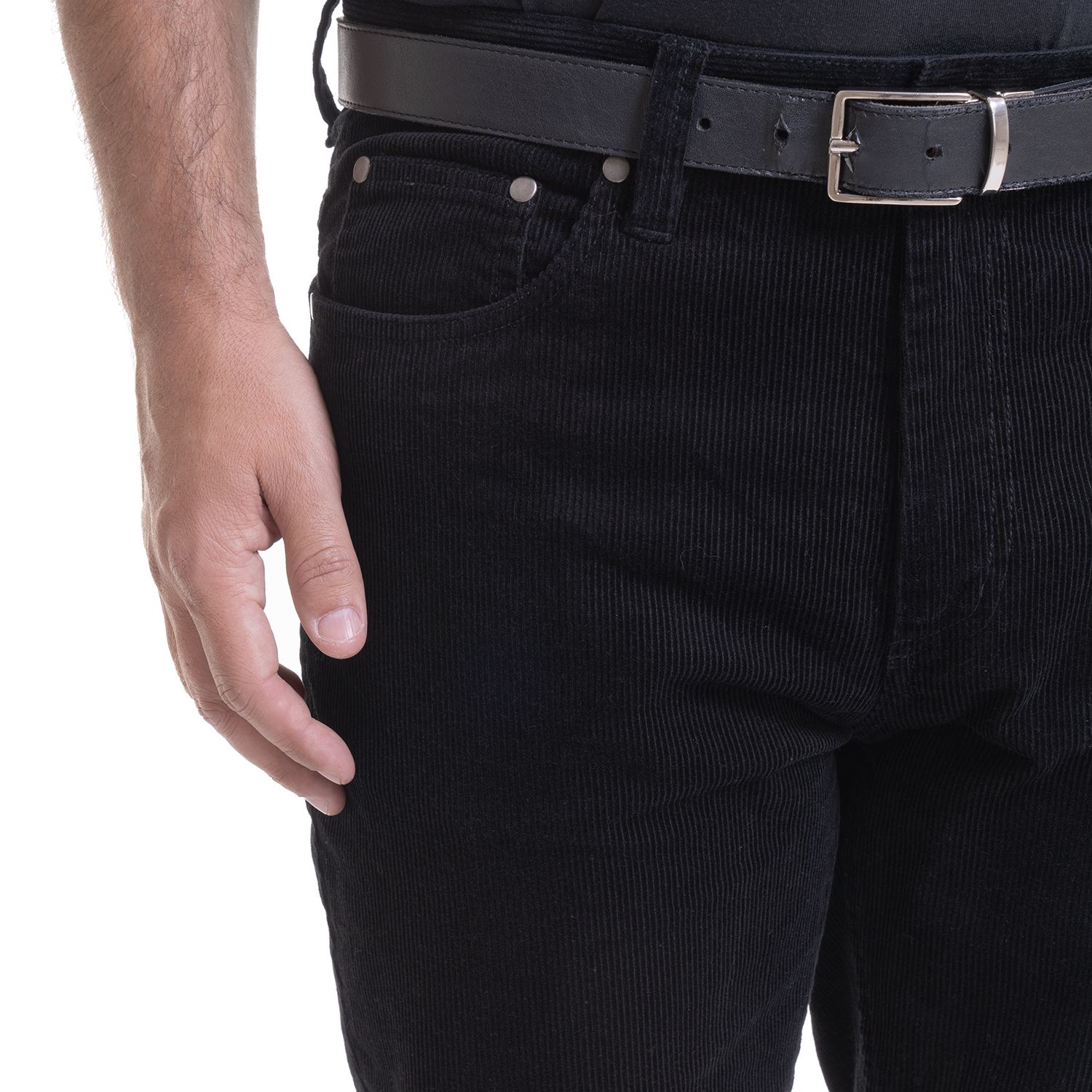 Pantalon Cotele 5 Bolsillos Regular Fit