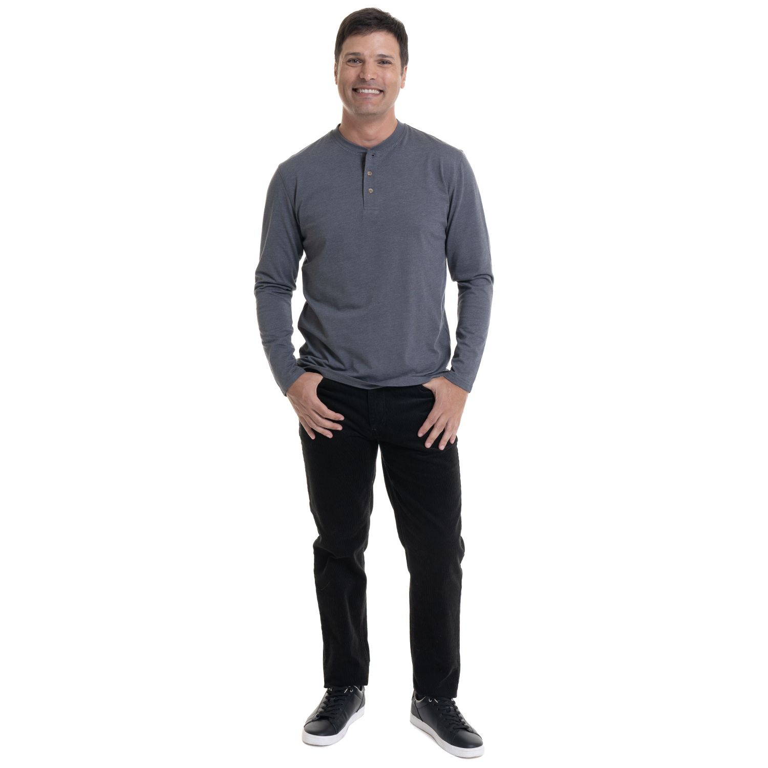 Pantalon Cotele 5 Bolsillos Regular Fit