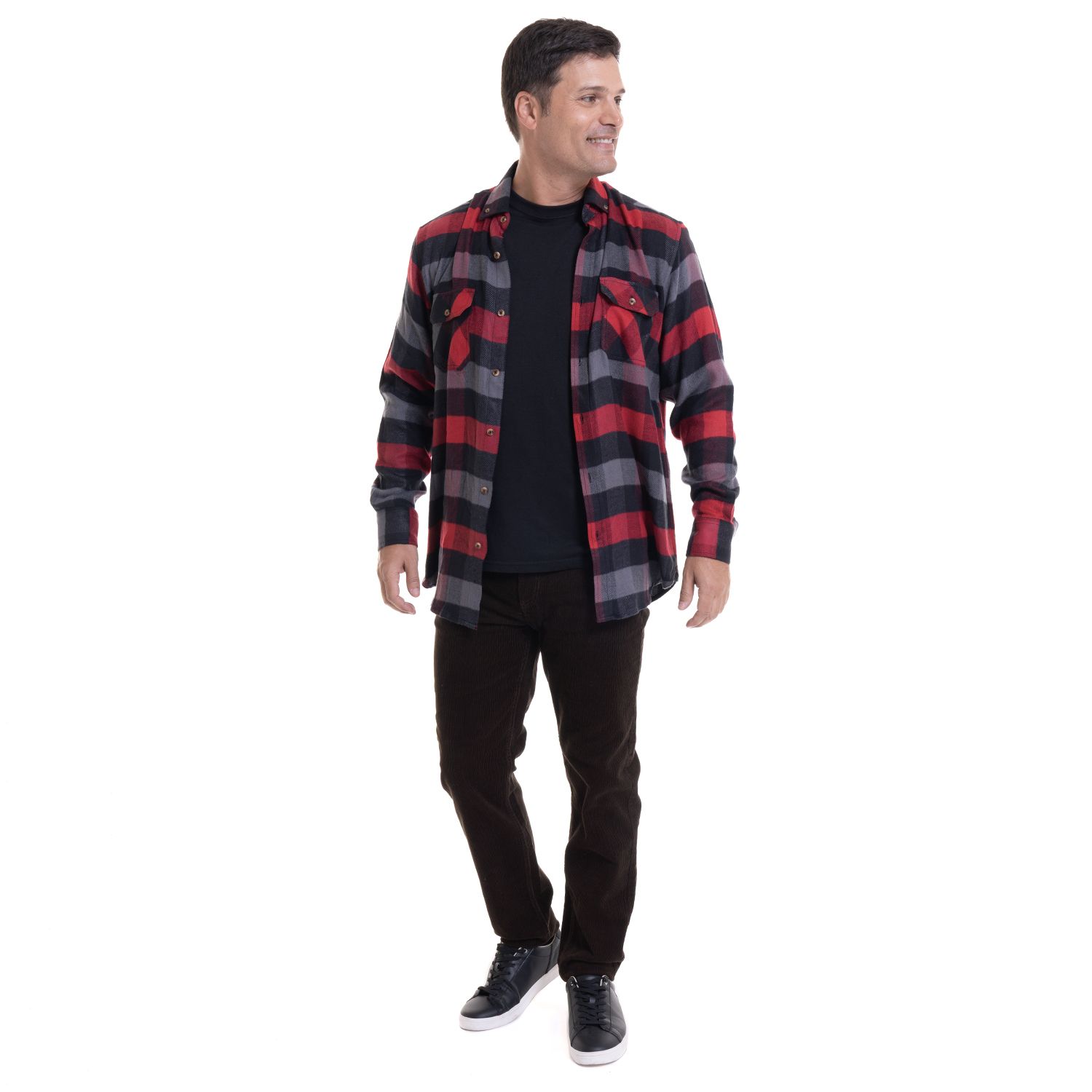 Pantalon Cotele 5 Bolsillos Regular Fit