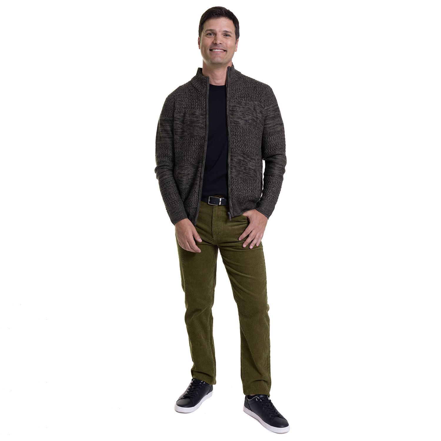 Pantalon Cotele 5 Bolsillos Regular Fit