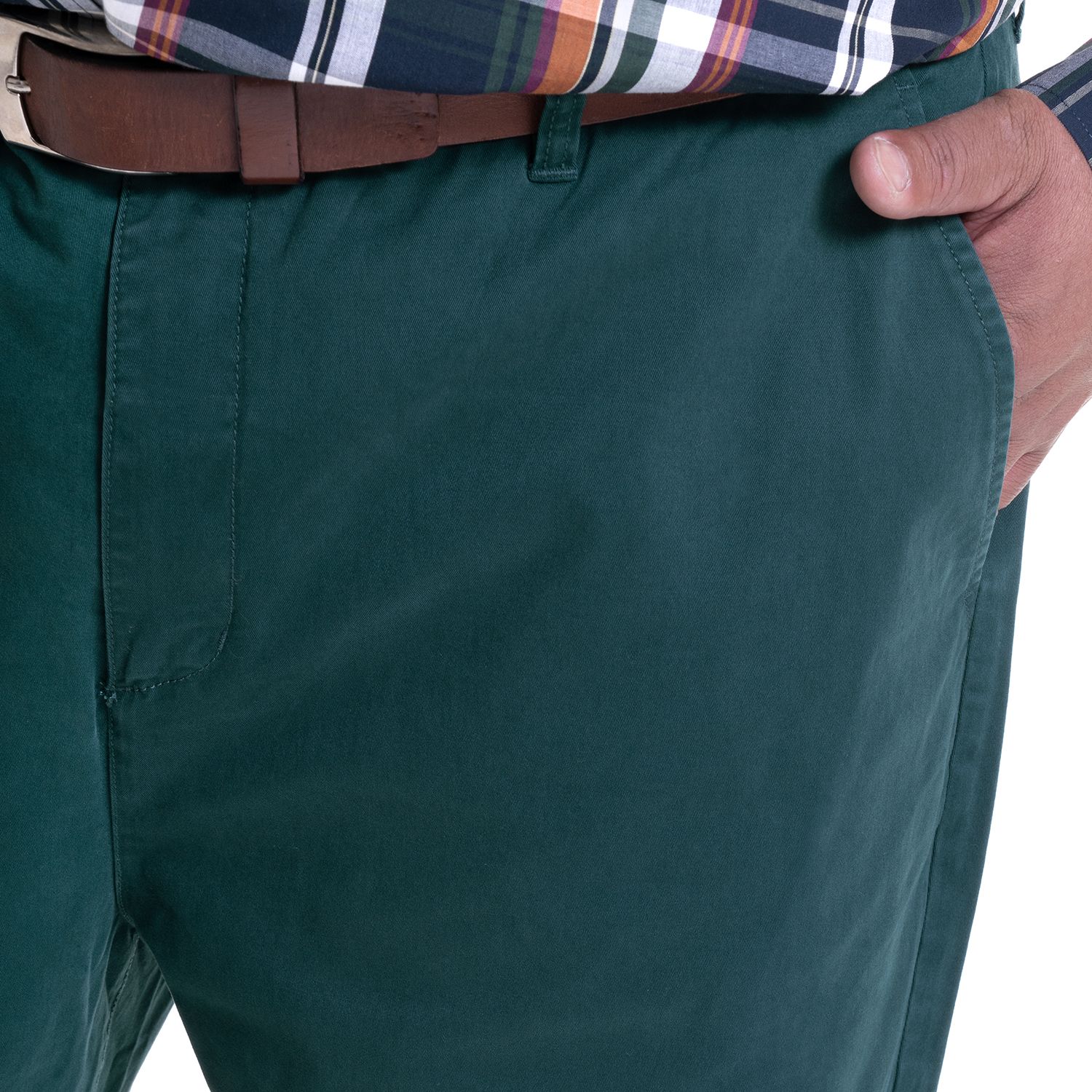 Pantalón Frente Plano Slim Fit Spandex