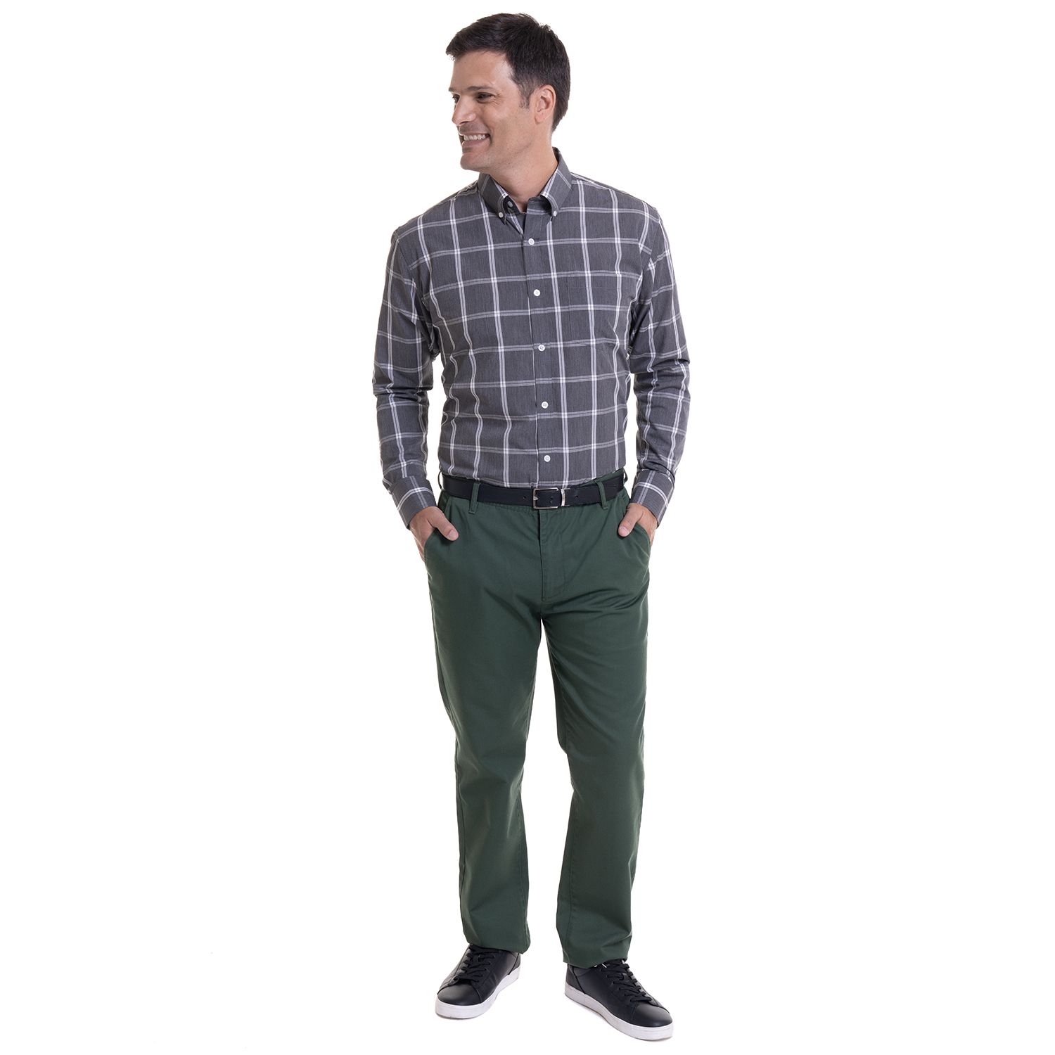 Pantalón Frente Plano Regular Fit
