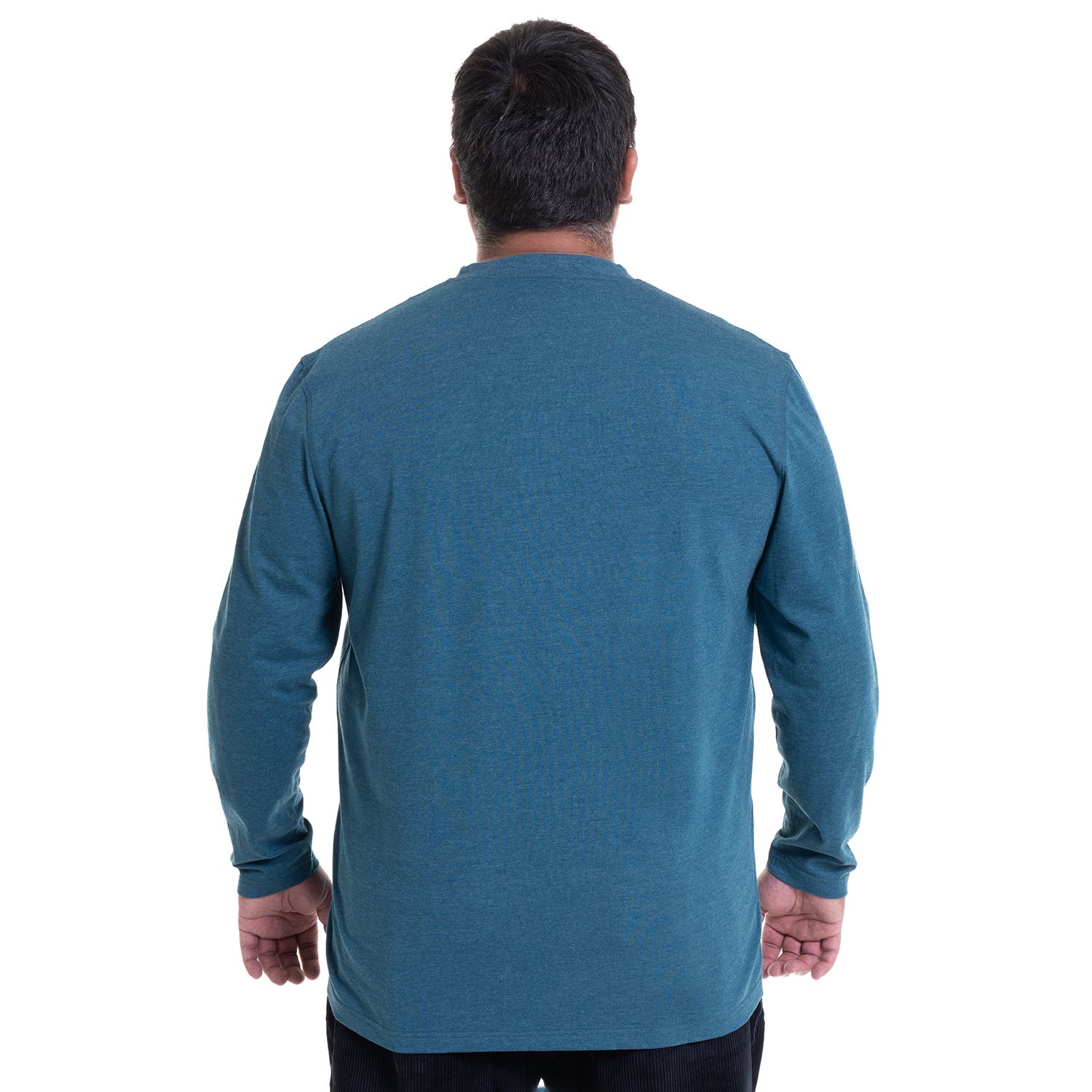 Polera Manga Larga Jersey Botones Slim Fit