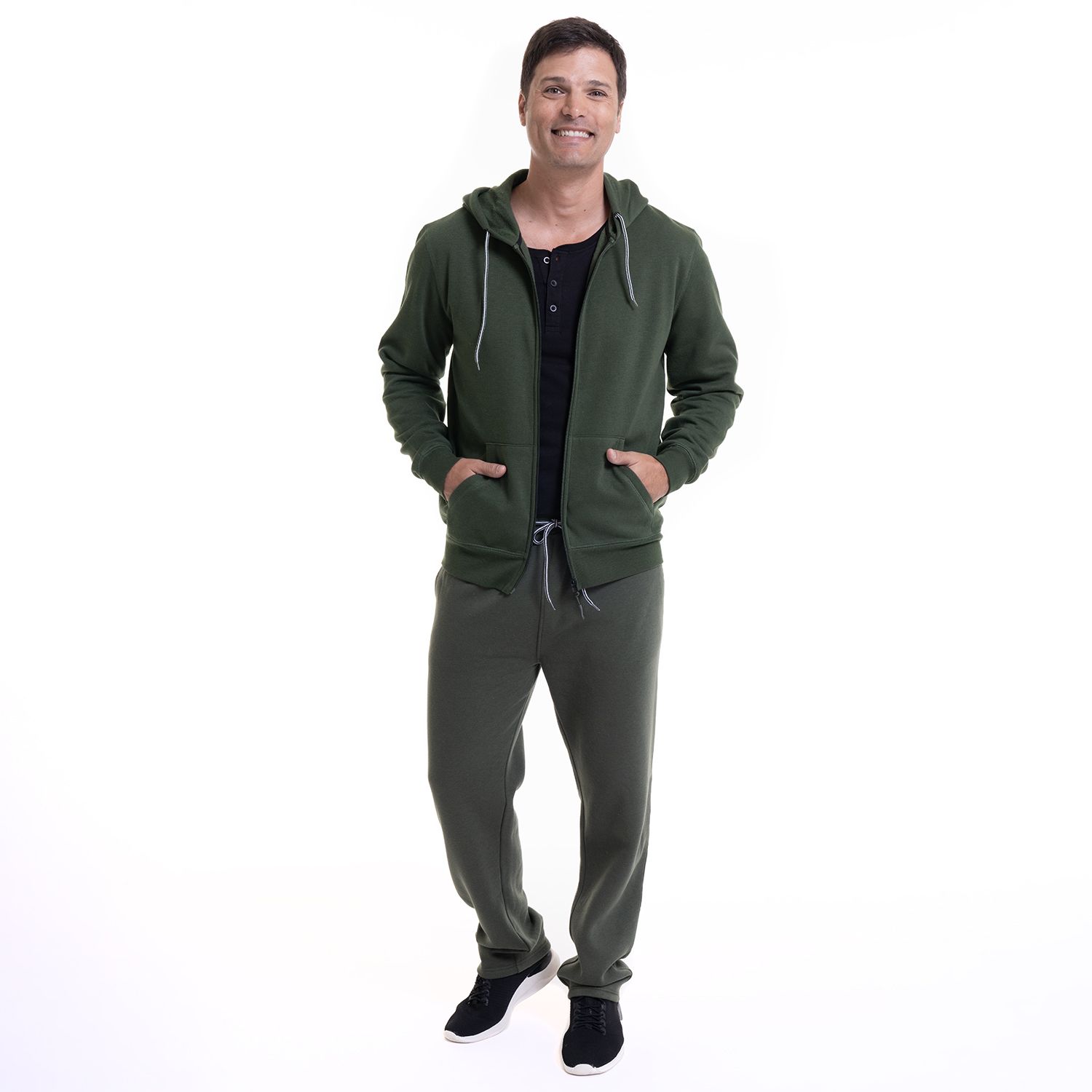 Poleron Full Zipper Canguro
