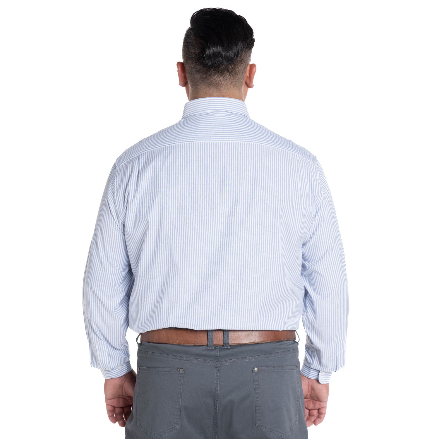 Camisa Oxford Listada Regular Fit