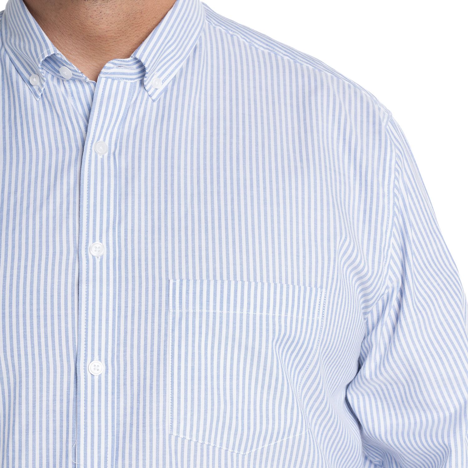 Camisa Oxford Listada Regular Fit