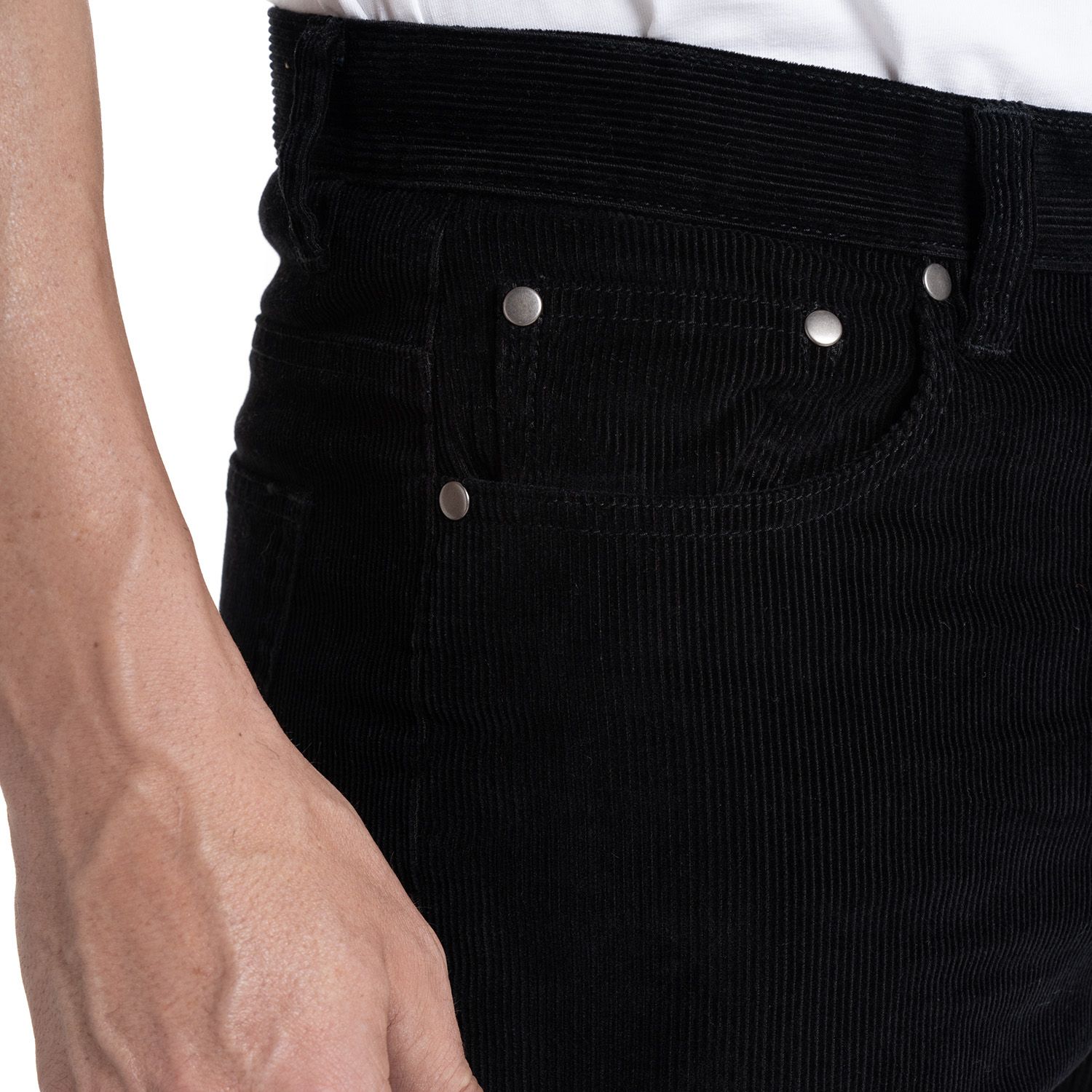 Pantalon Cotele 5 Bolsillos Regular Fit