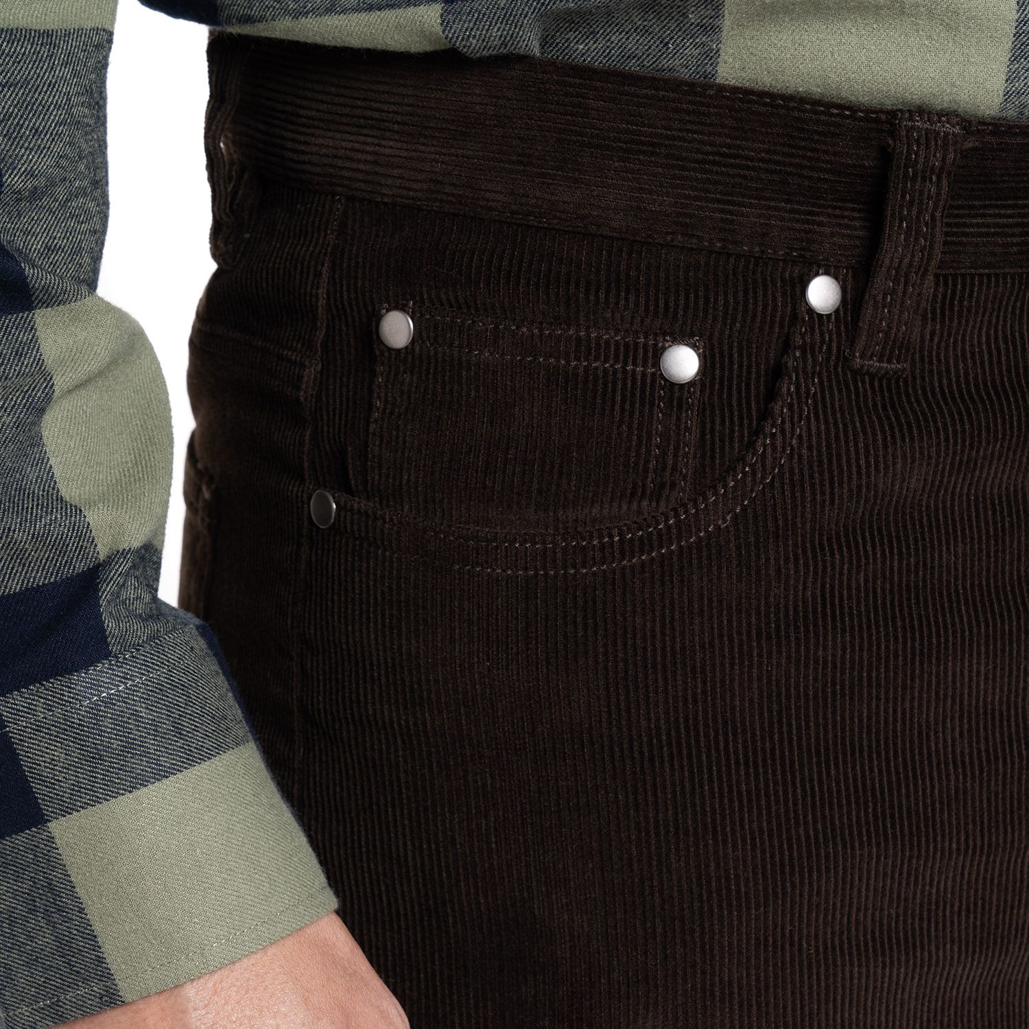 Pantalon Cotele 5 Bolsillos Regular Fit