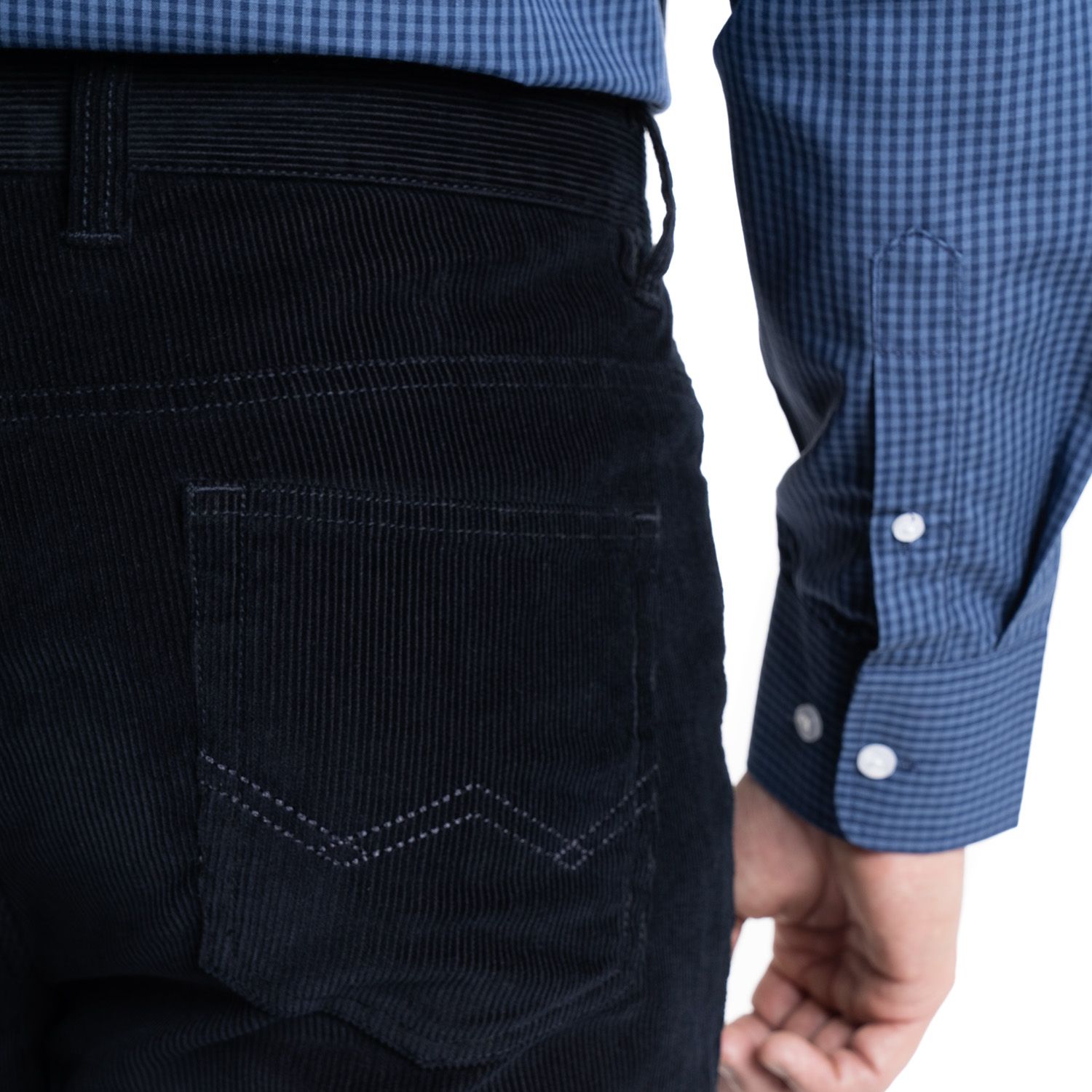 Pantalon Cotele 5 Bolsillos Regular Fit