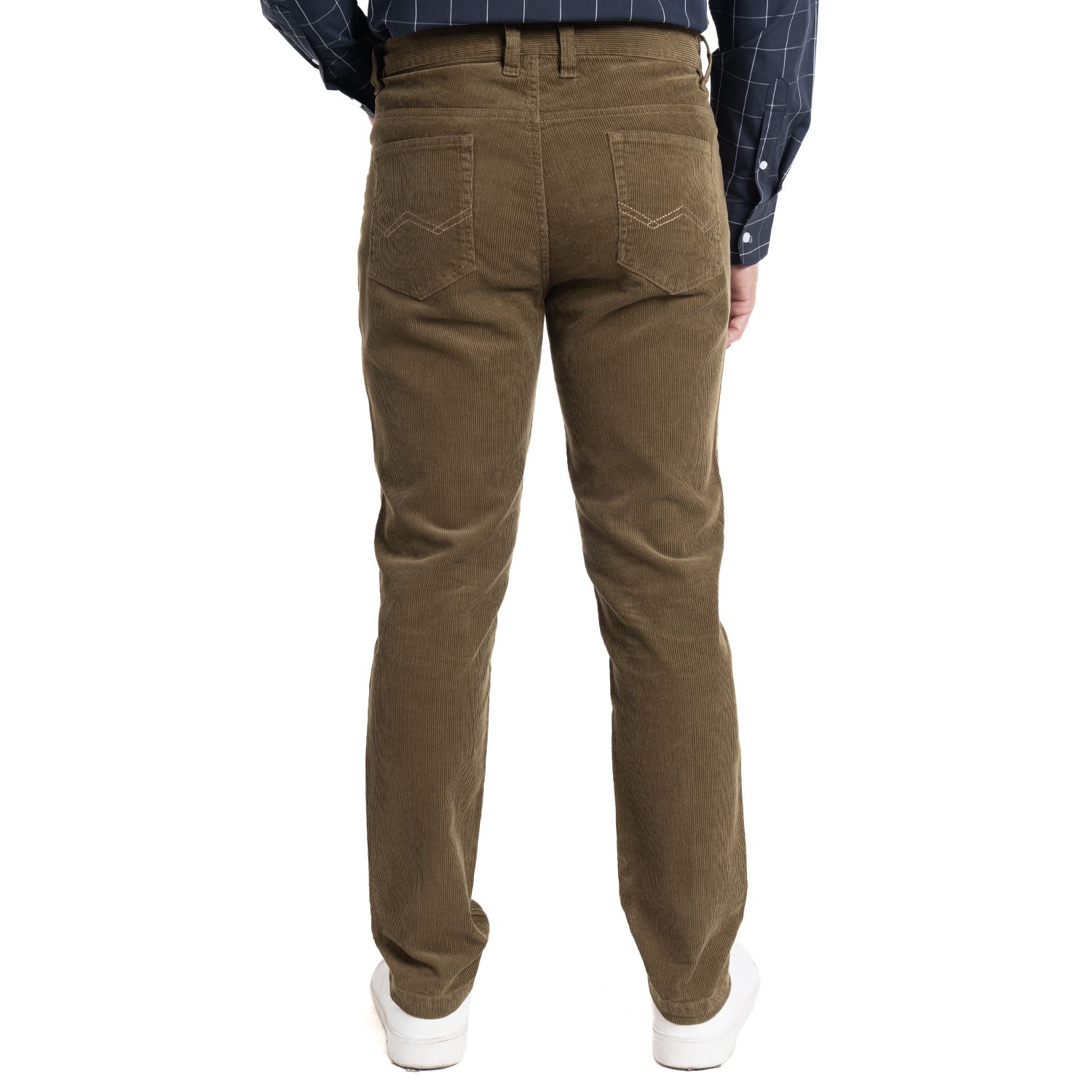 Pantalon Cotele 5 Bolsillos Regular Fit