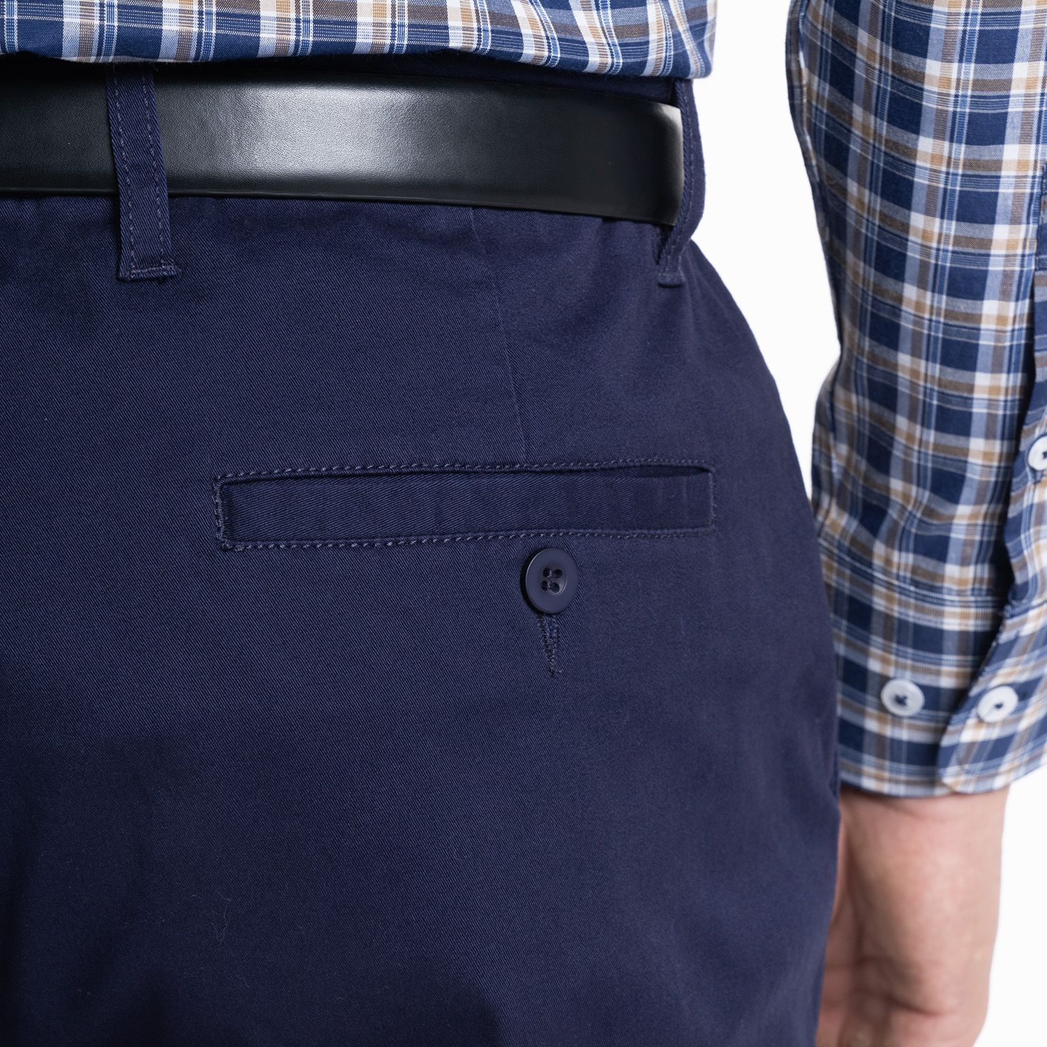 Pantalón Frente Plano Spandex Regular Fit