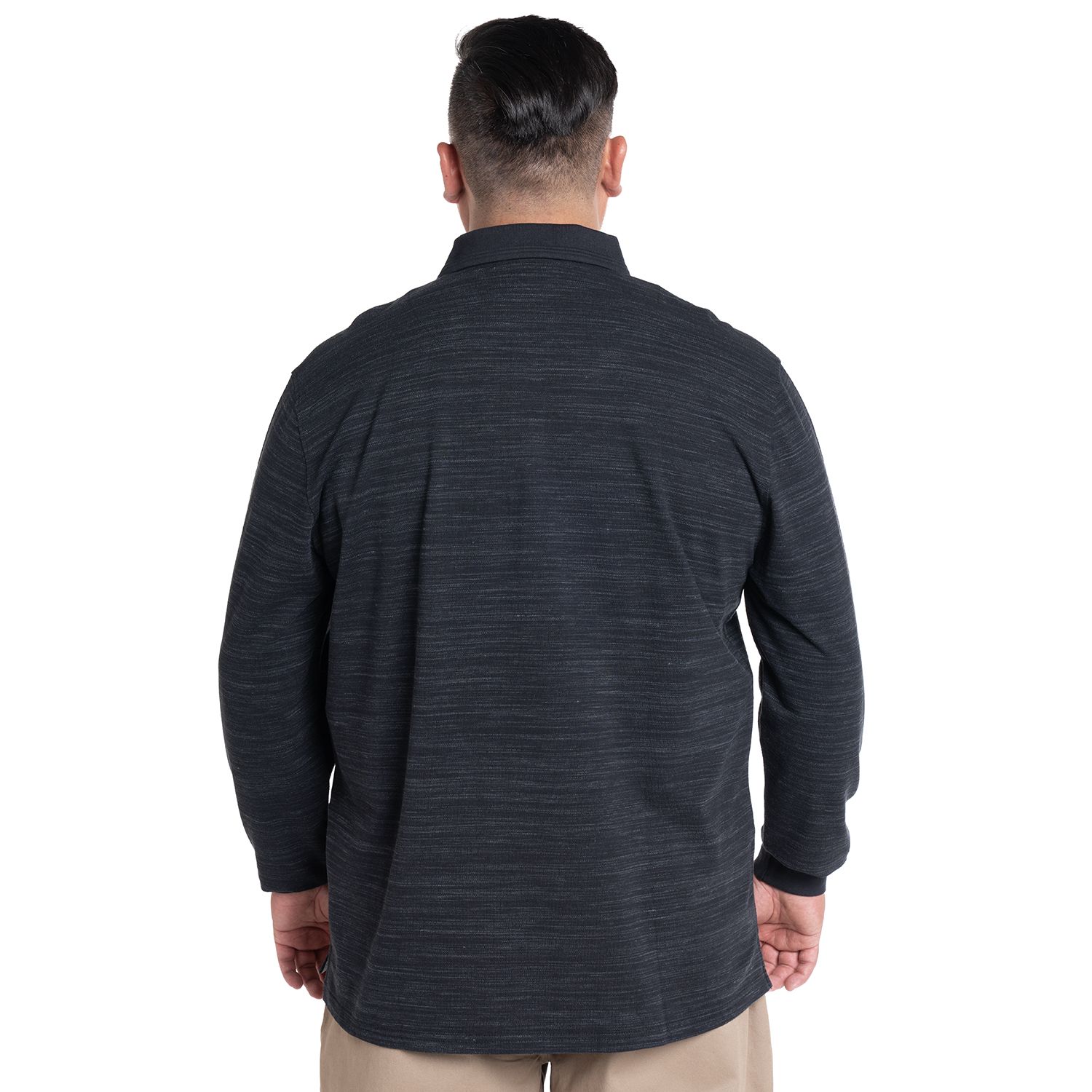 Polera Manga Larga Piqué Slub