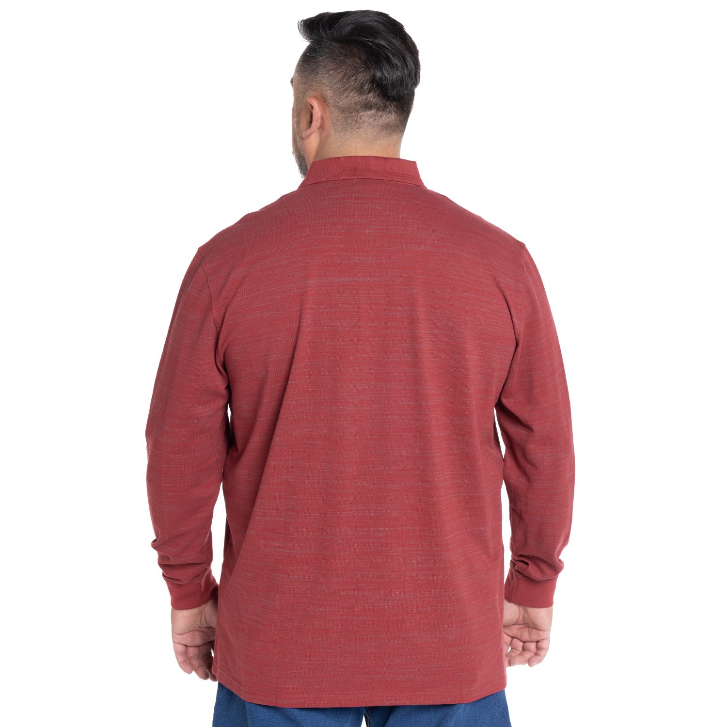 Polera Manga Larga Piqué Slub