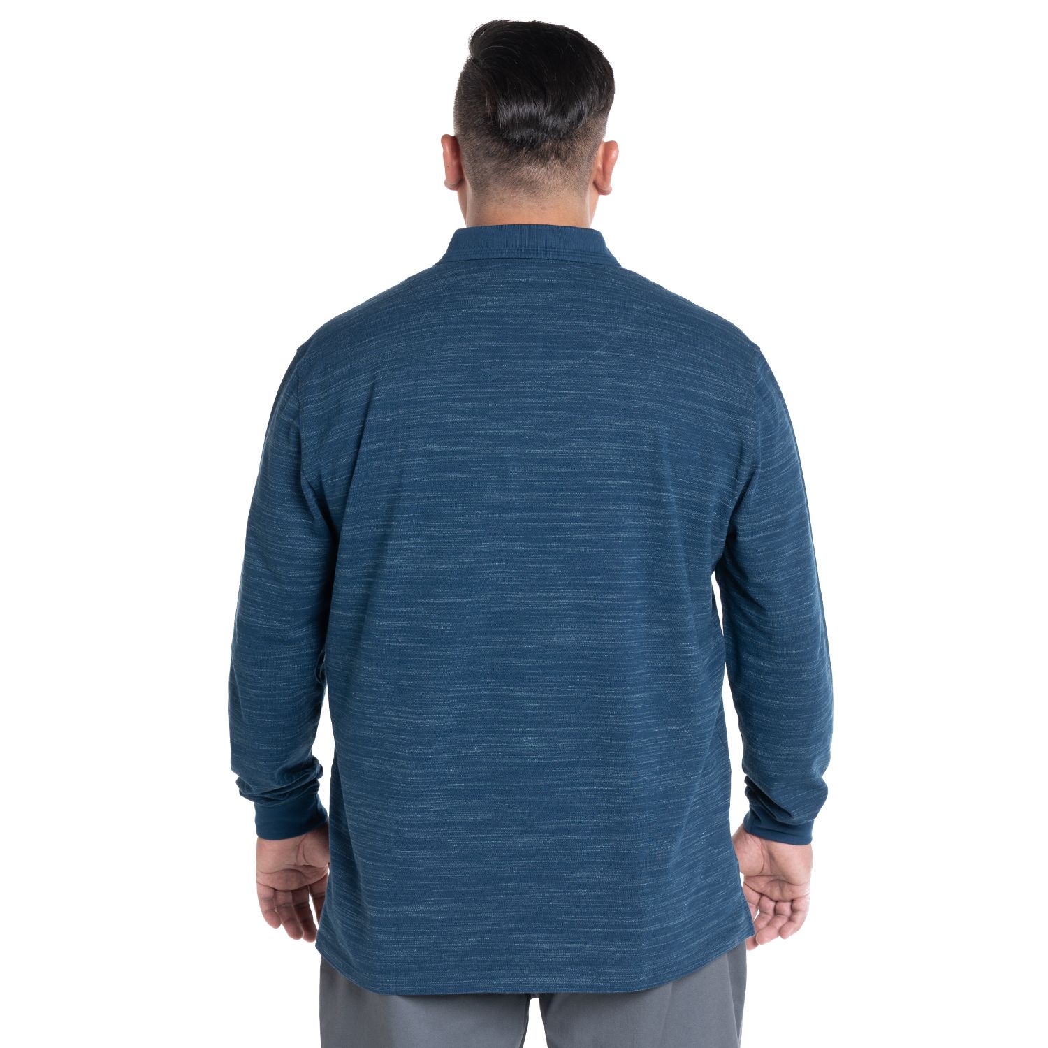 Polera Manga Larga Piqué Slub