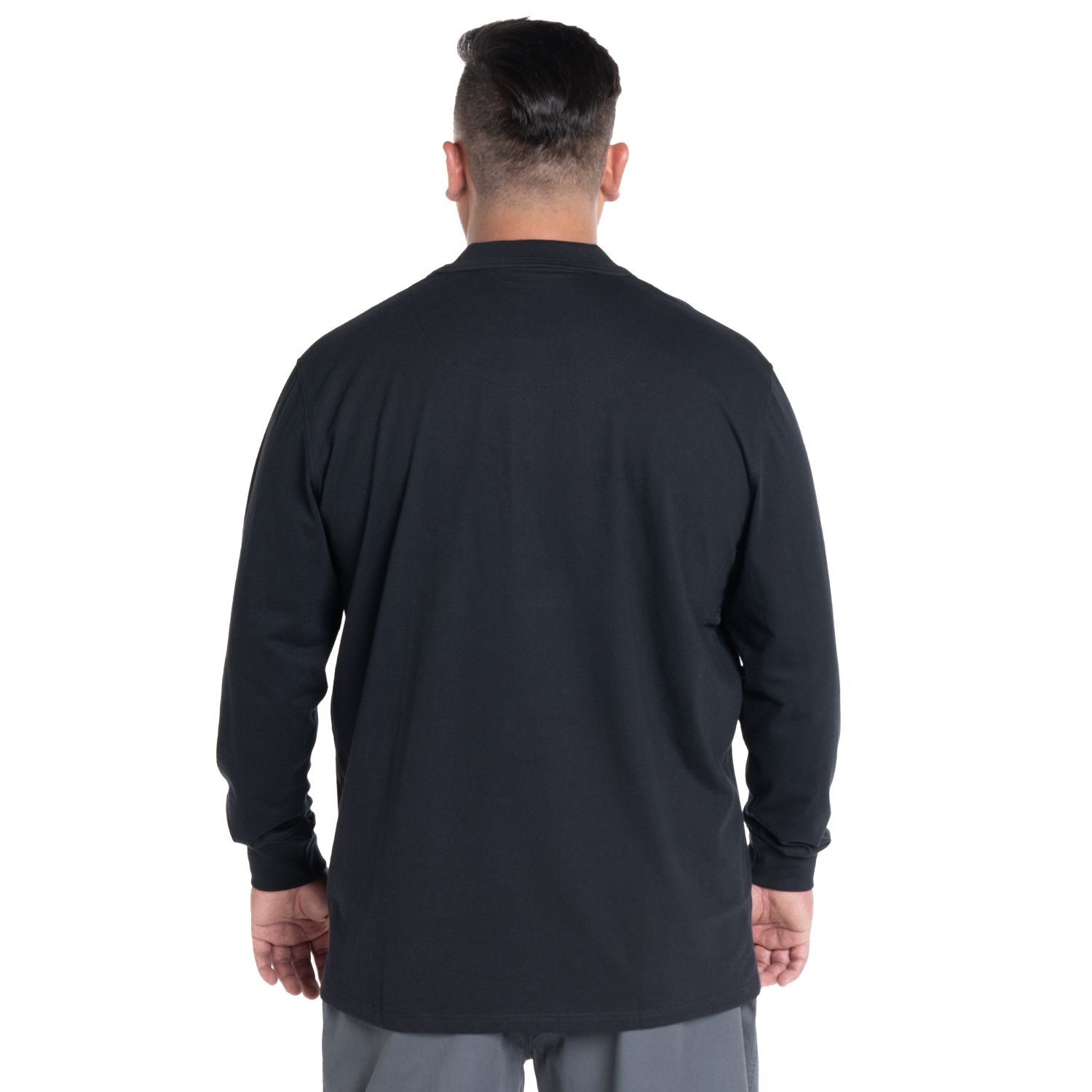 Polera Manga Larga Jersey Cuello Camisero