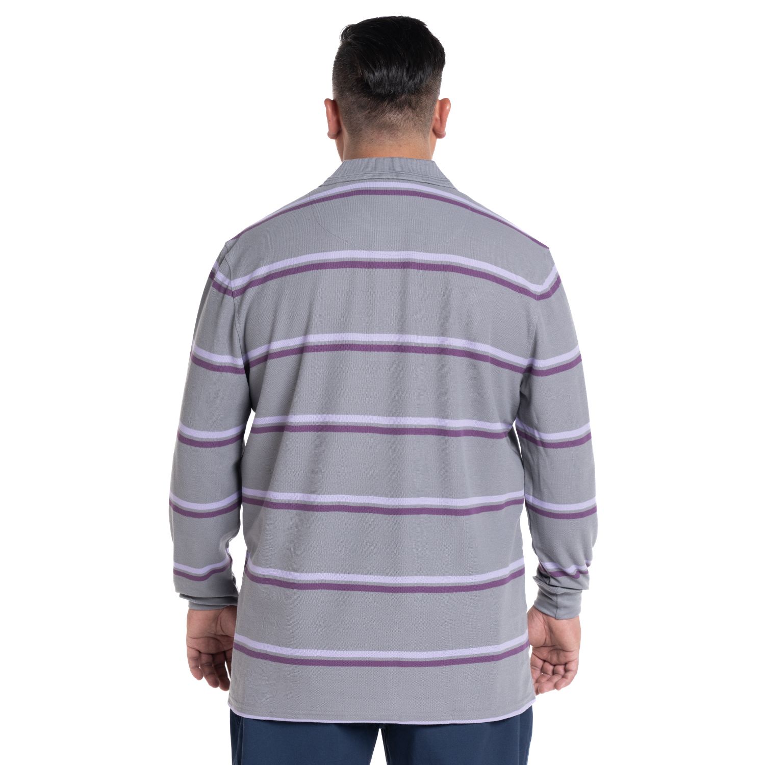 Polera Manga Larga Pique Listada