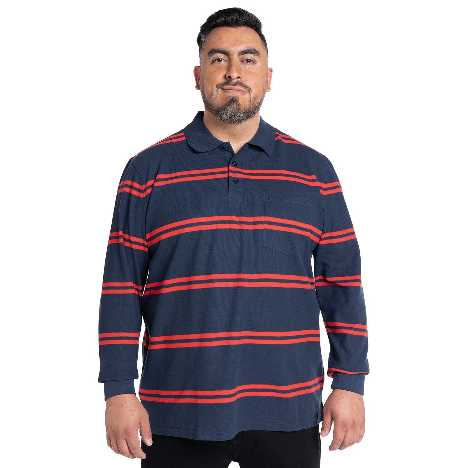 Polera Manga Larga Pique Listada