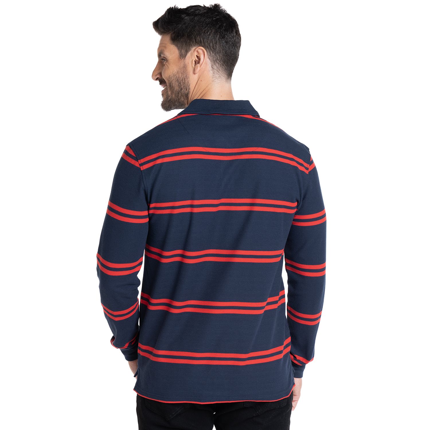 Polera Manga Larga Pique Listada