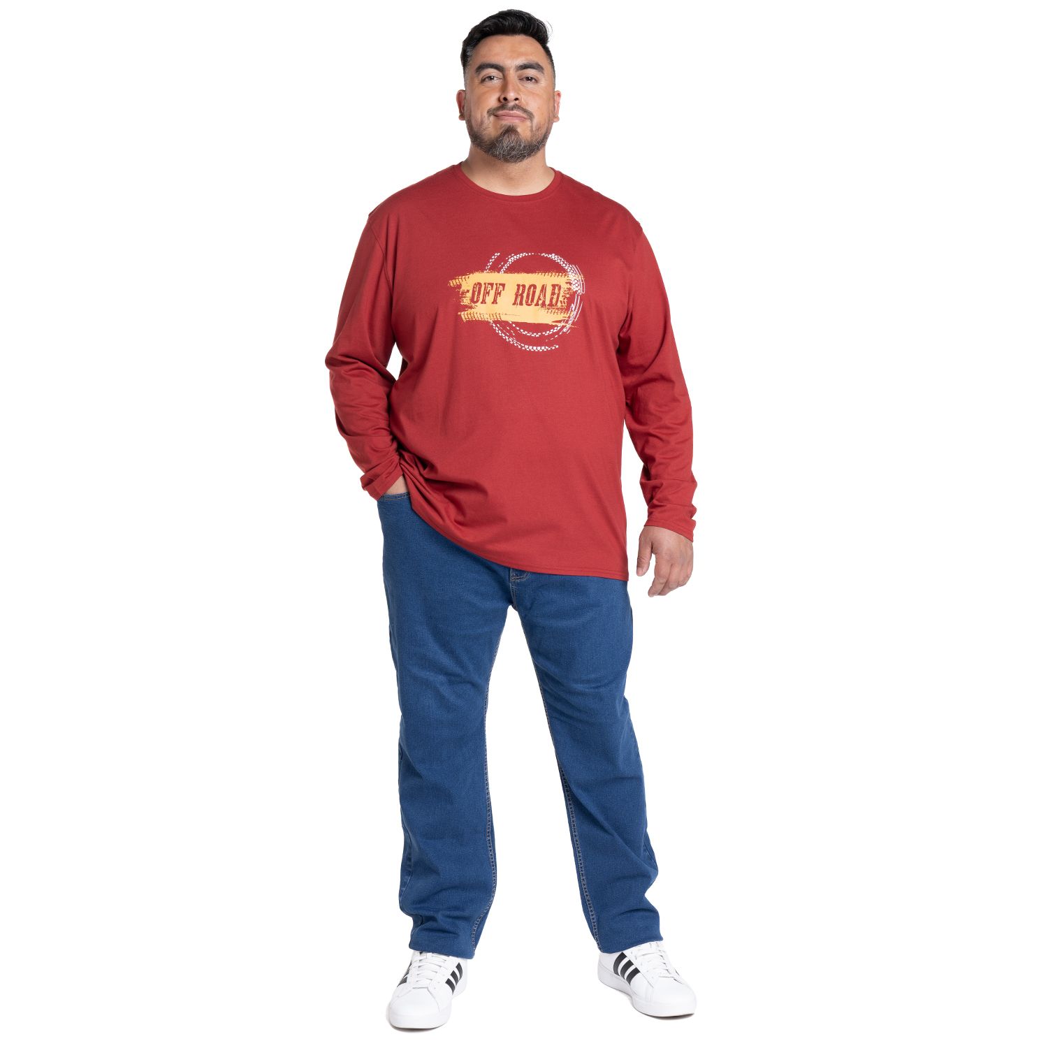 Polera Manga Larga Jersey Estampado Front