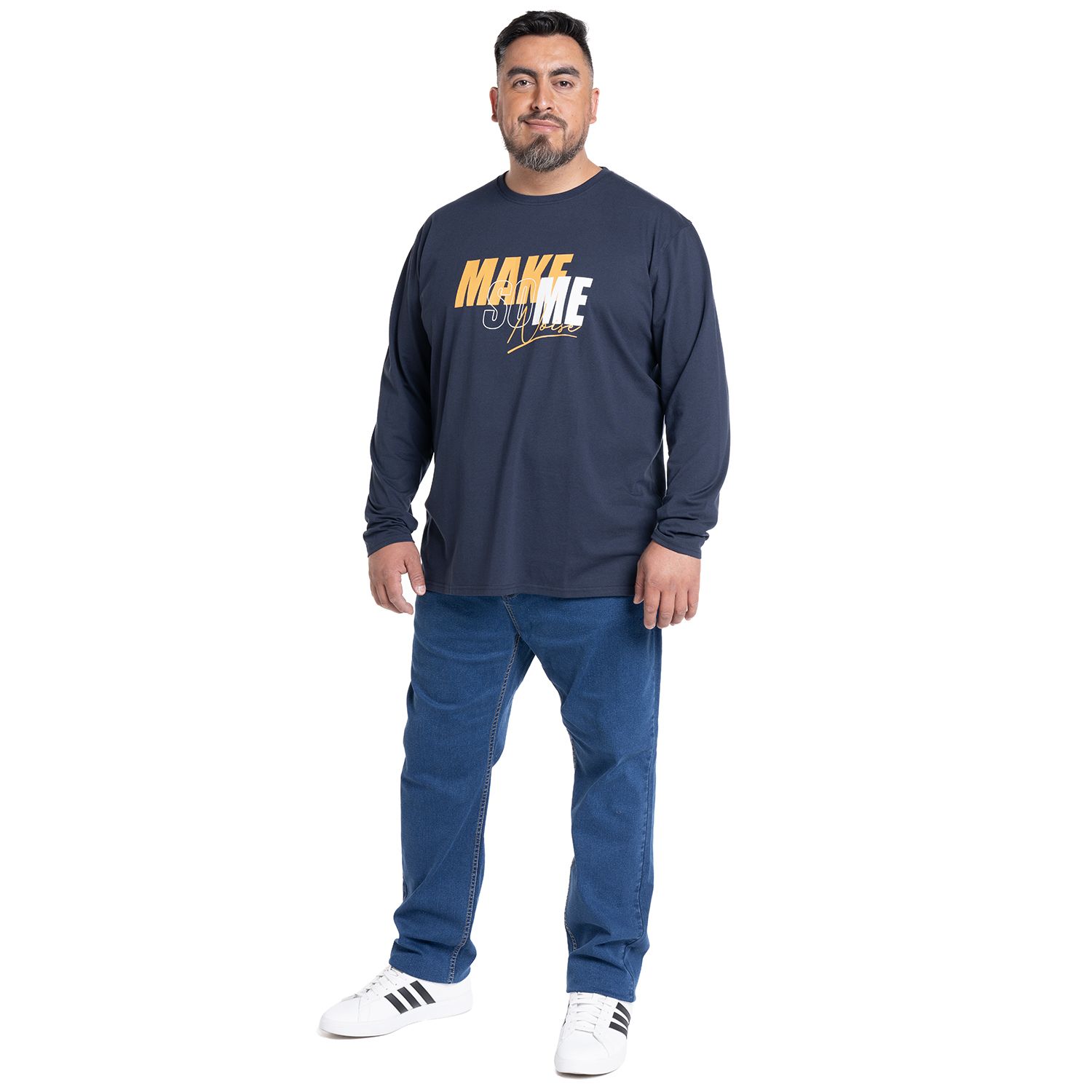 Polera Manga Larga Jersey Estampado Front