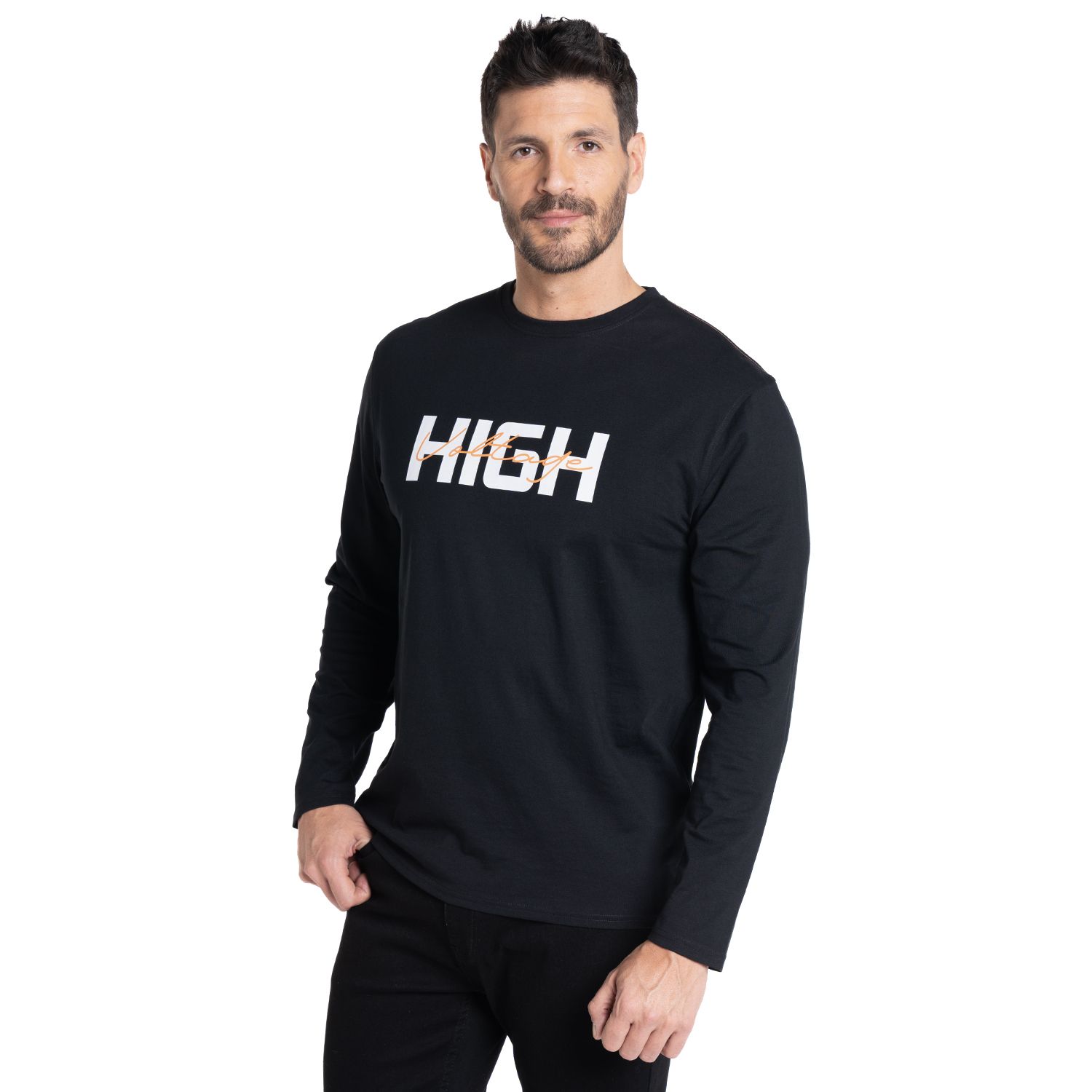 Polera Manga Larga Jersey Estampado Front