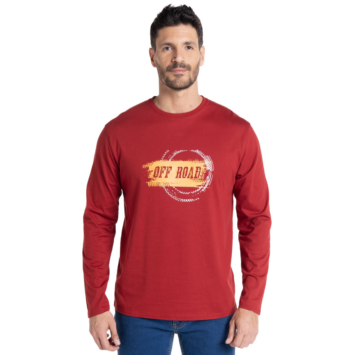 Polera Manga Larga Jersey Estampado Front