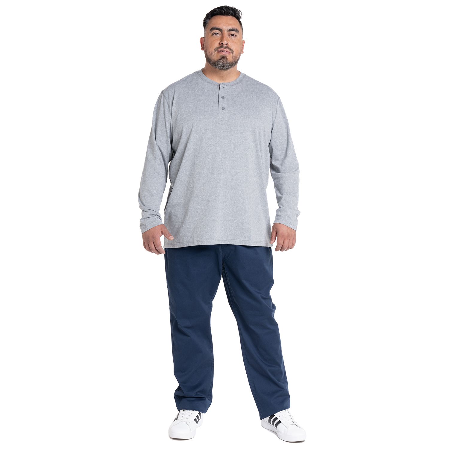 Polera Manga Larga Jersey Botones