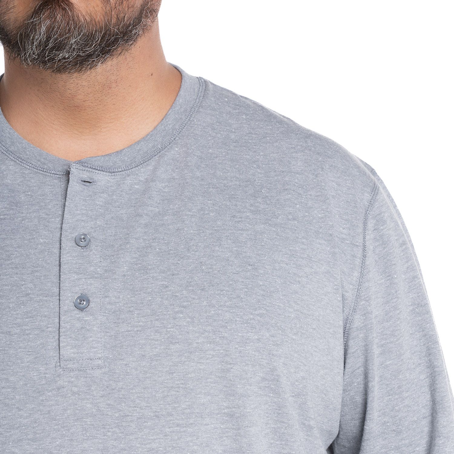 Polera Manga Larga Jersey Botones