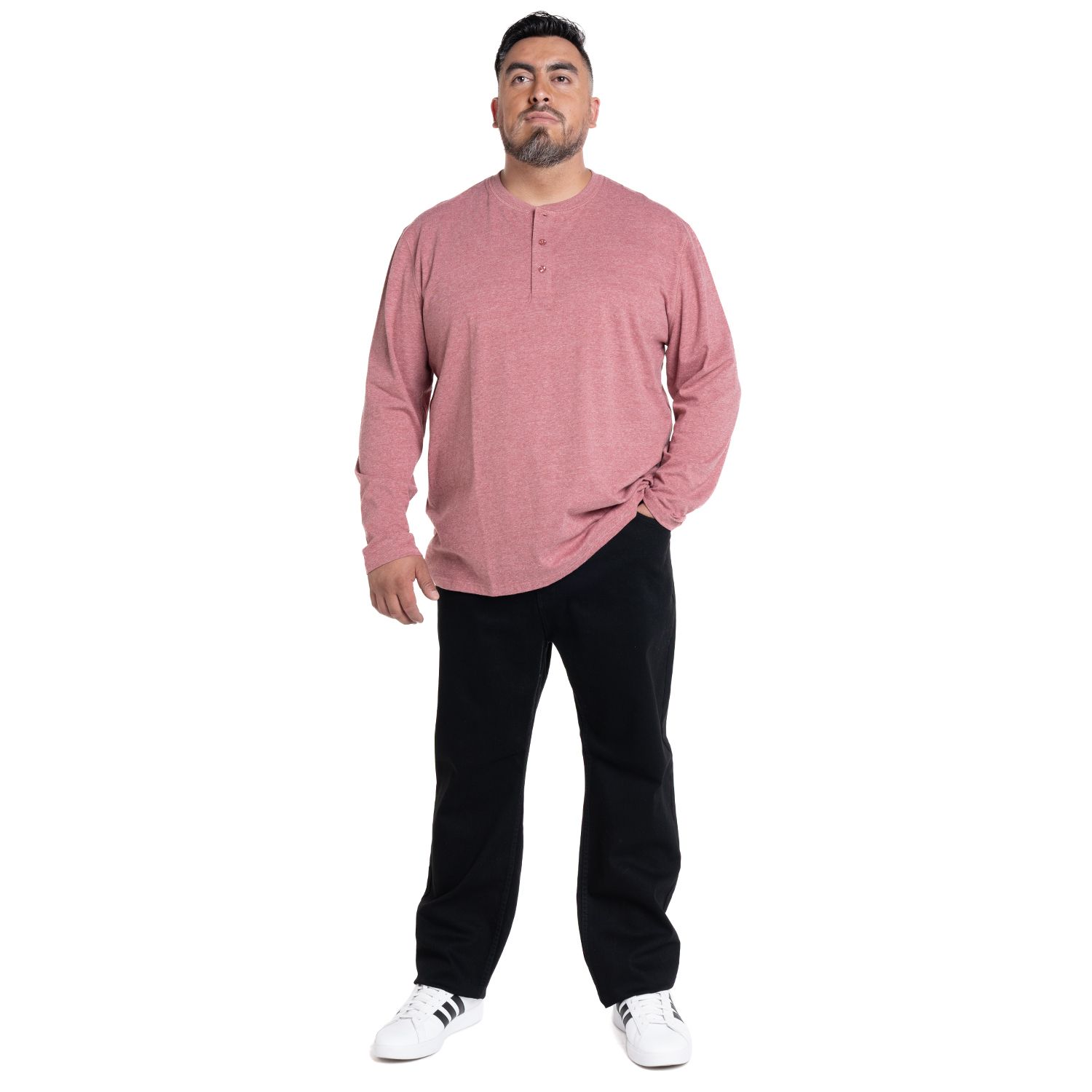 Polera Manga Larga Jersey Botones